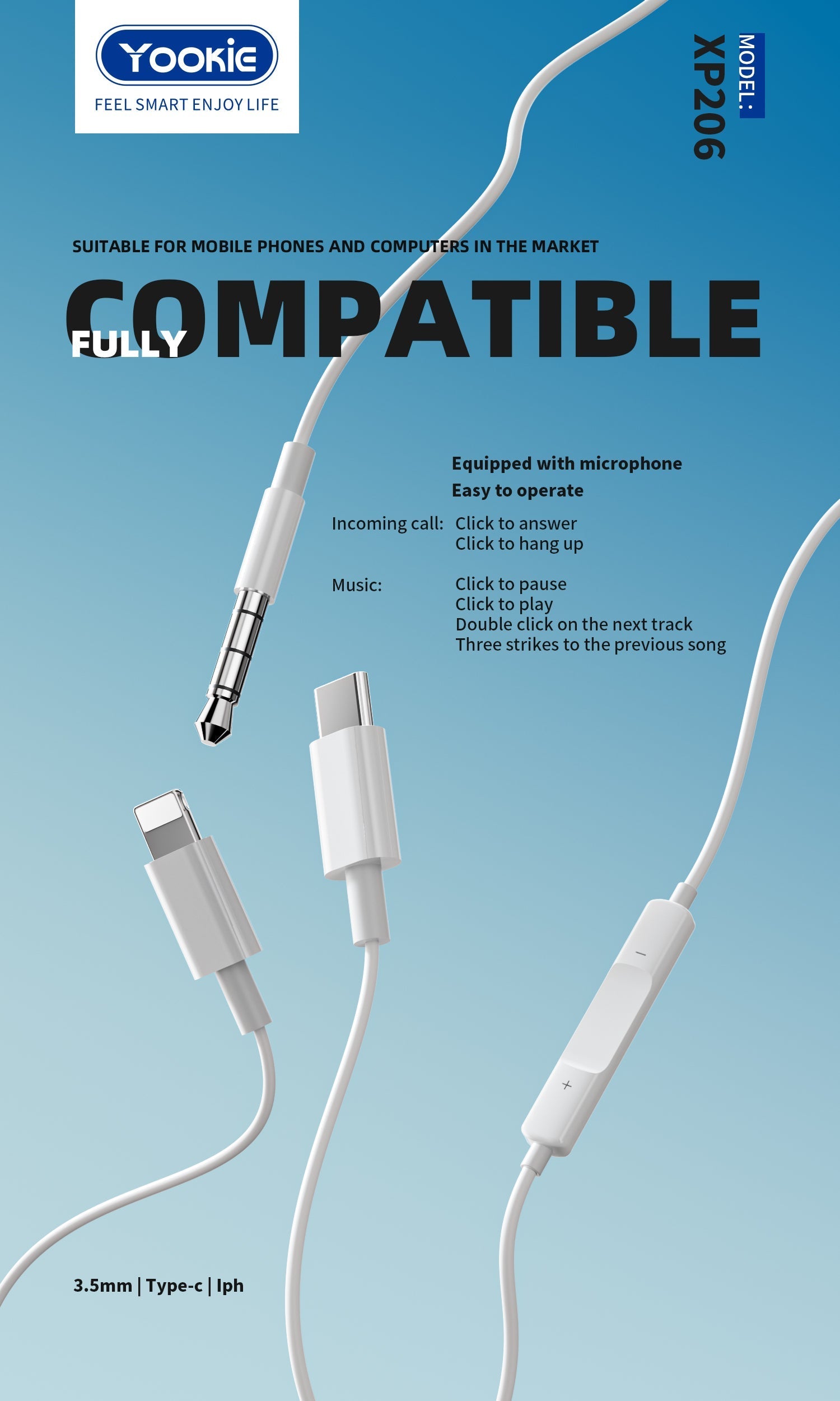 YOOKIE WIRED TYPE-C EARPHONE