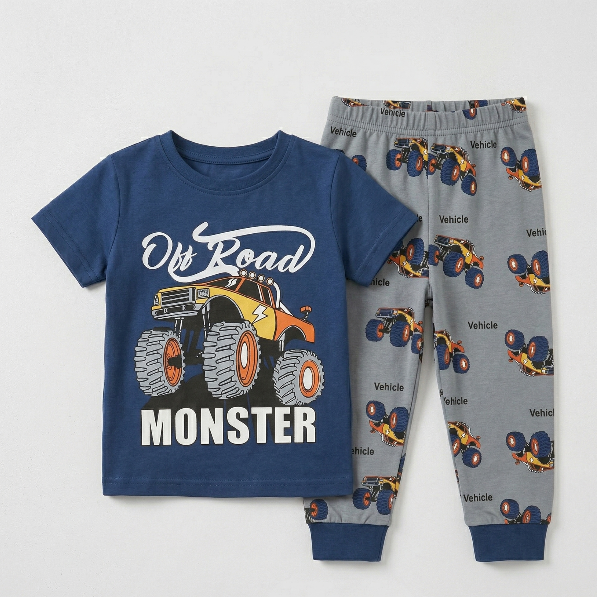 Offroad Blue Kids H\S Pajamas