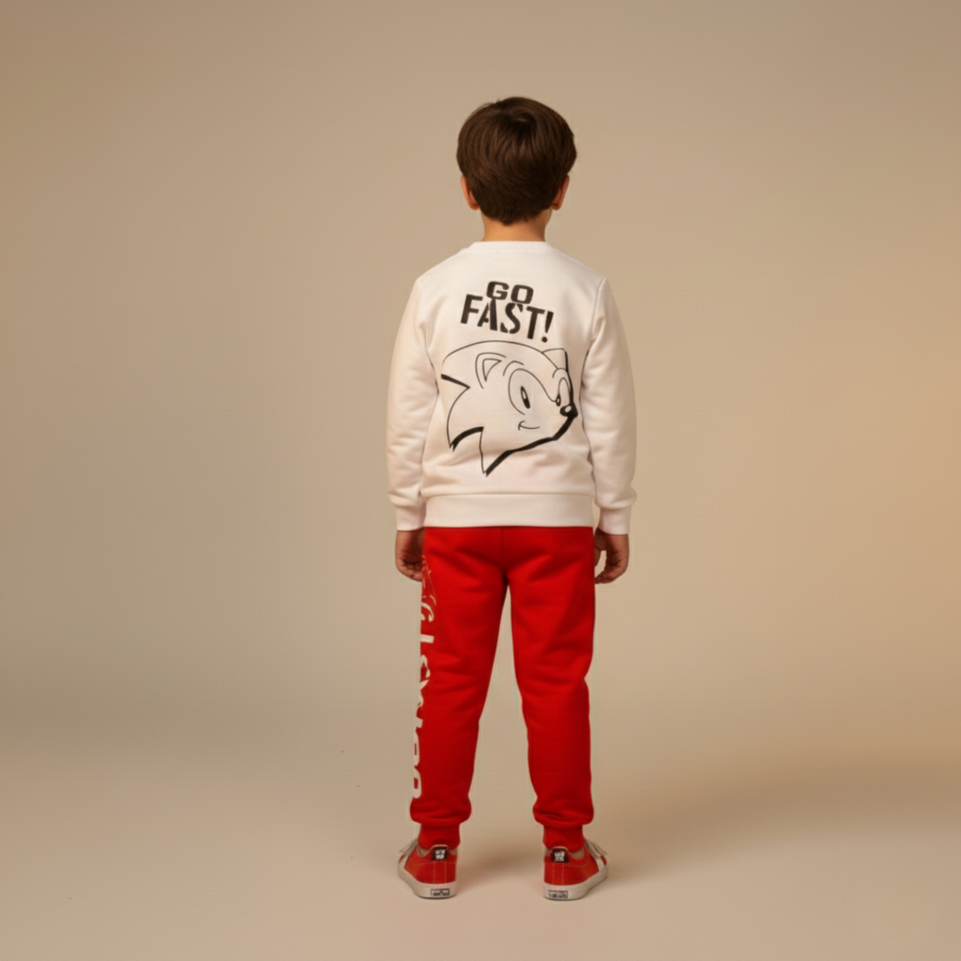 بيجامة كات ماري الوردية بأكمام طويلة (بنات)