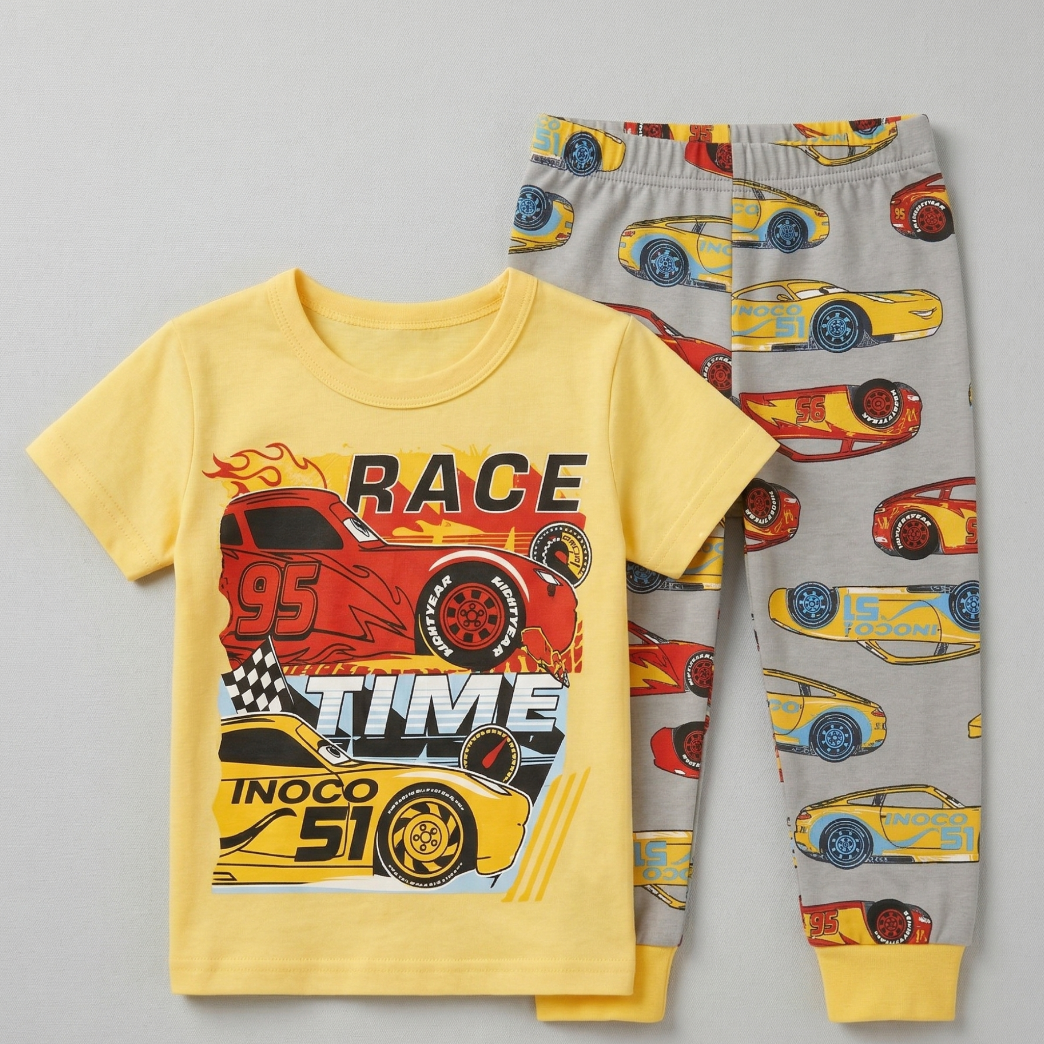 Race Cars 95 Kids H\S Pajamas