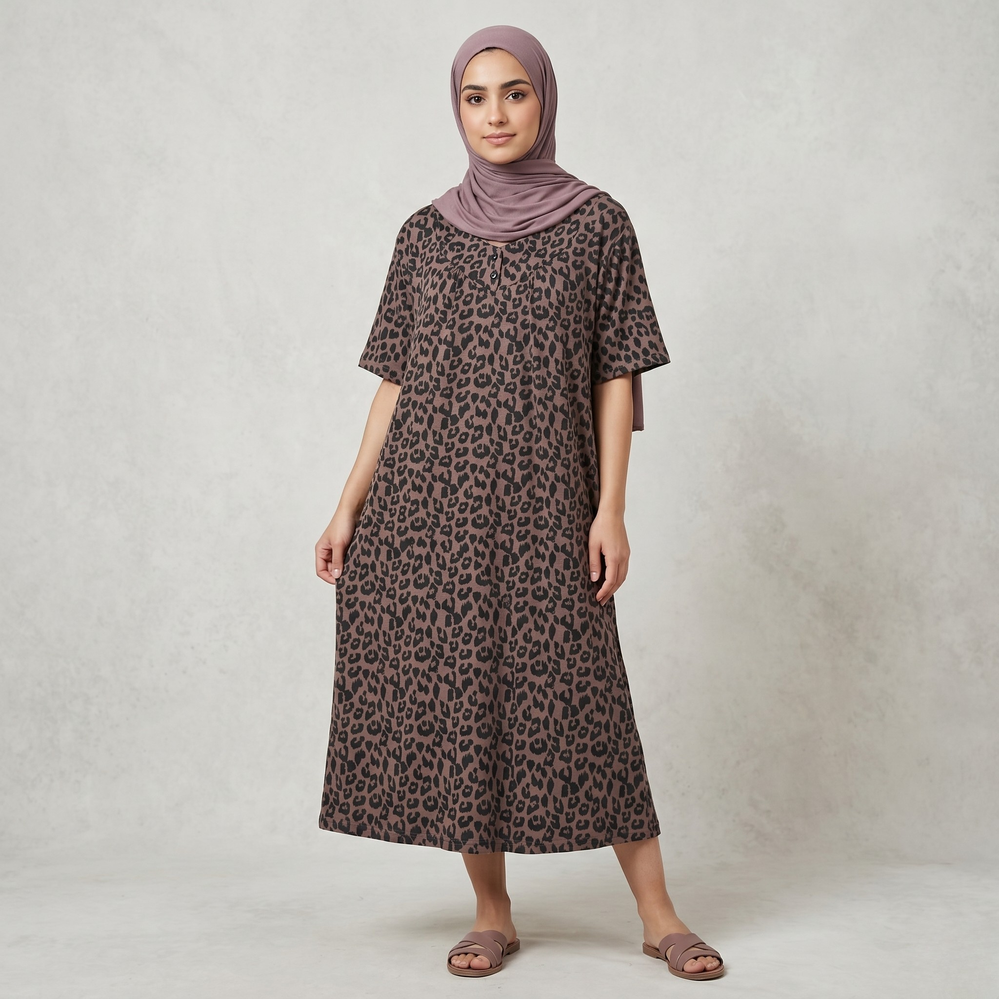 Womens Midi Black Flower Purple