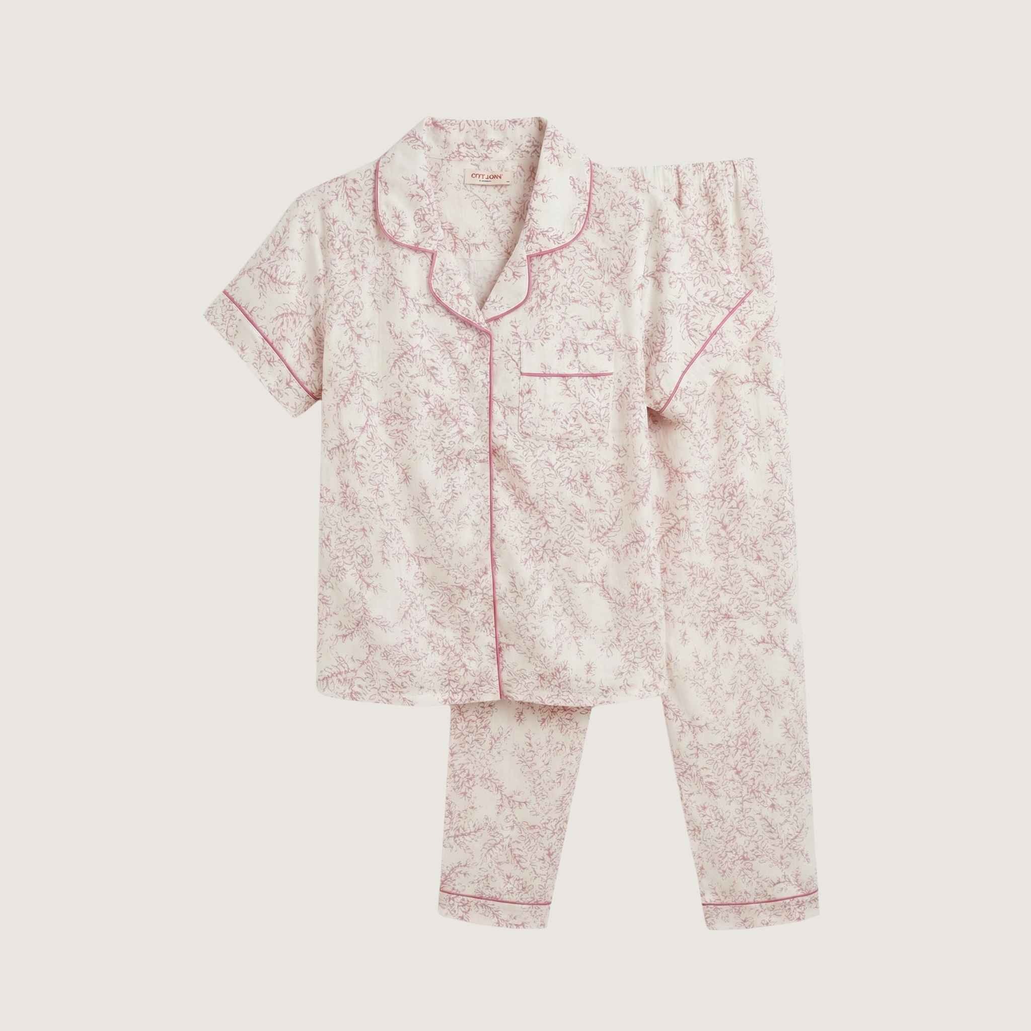Womens Cotton Pyjama Set 707336