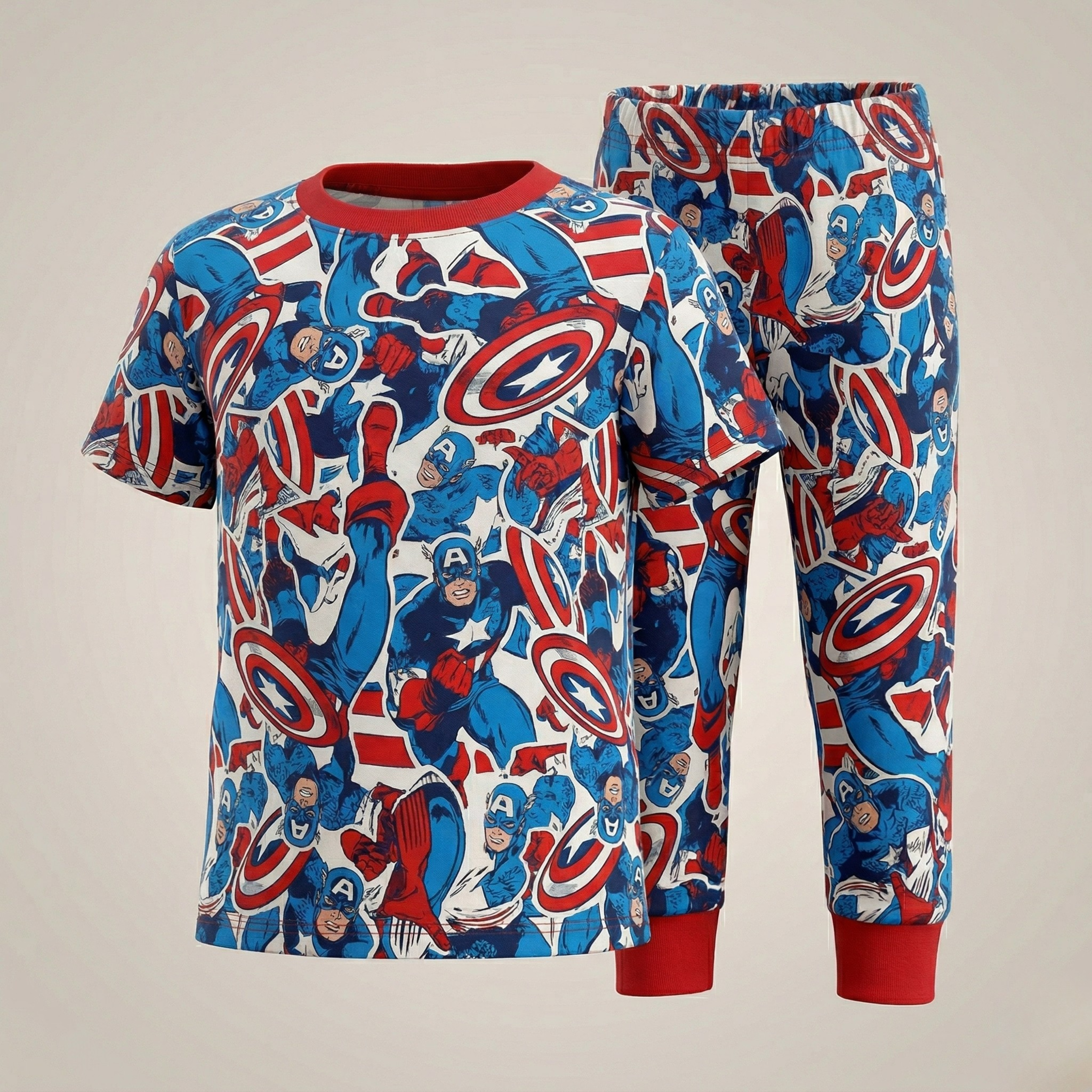 Captain America Kids H/S Pajamas