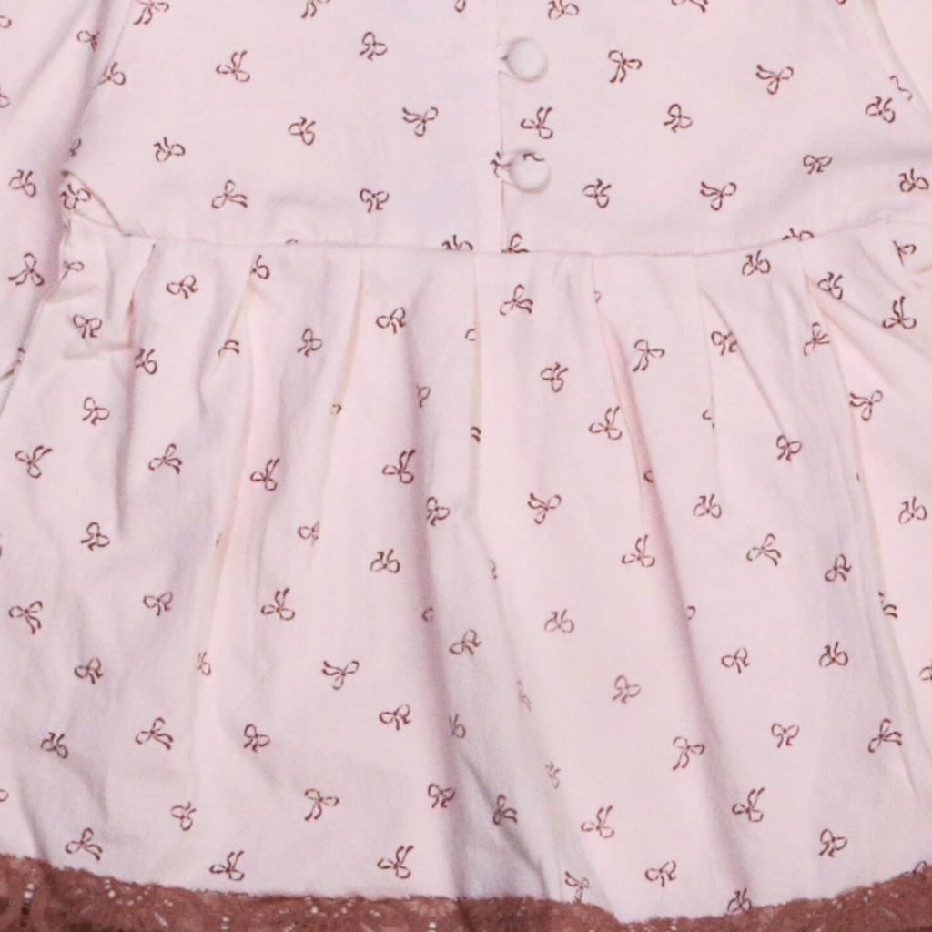 بيجامة كات ماري الوردية بأكمام طويلة (بنات)