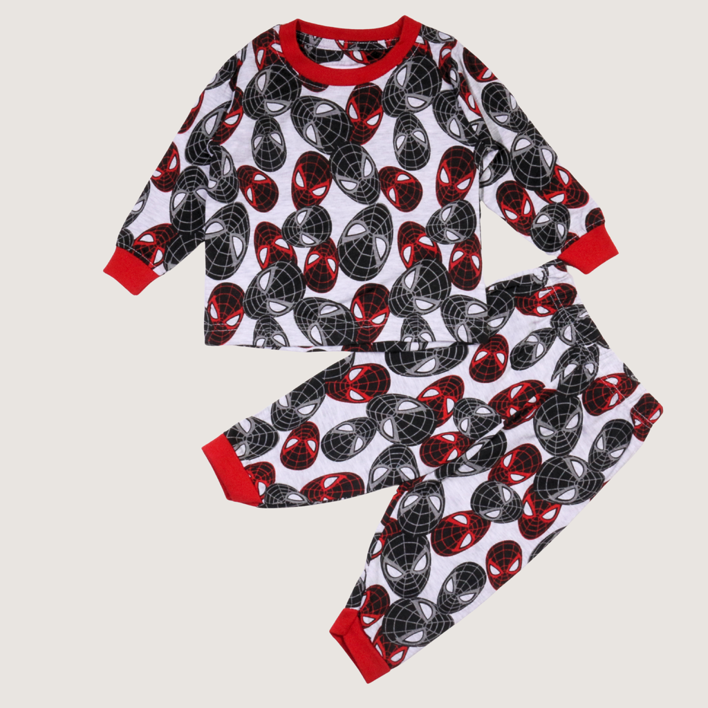 Al Qutbi - Spiderman Mask Grey Long-Sleeves Pajamas (Boys)