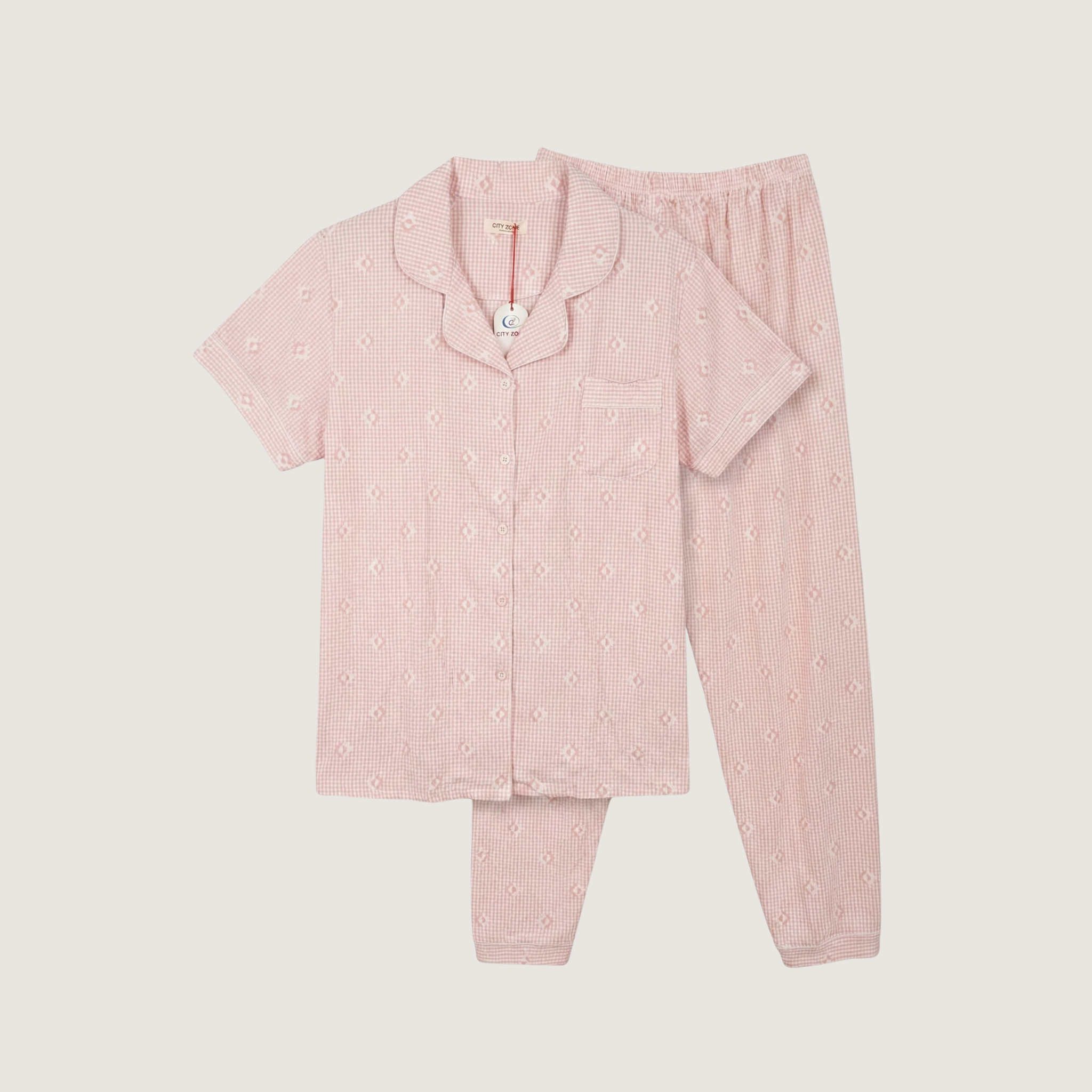 Womens Lycra Cotten Pyjama Set Jumbo 728711