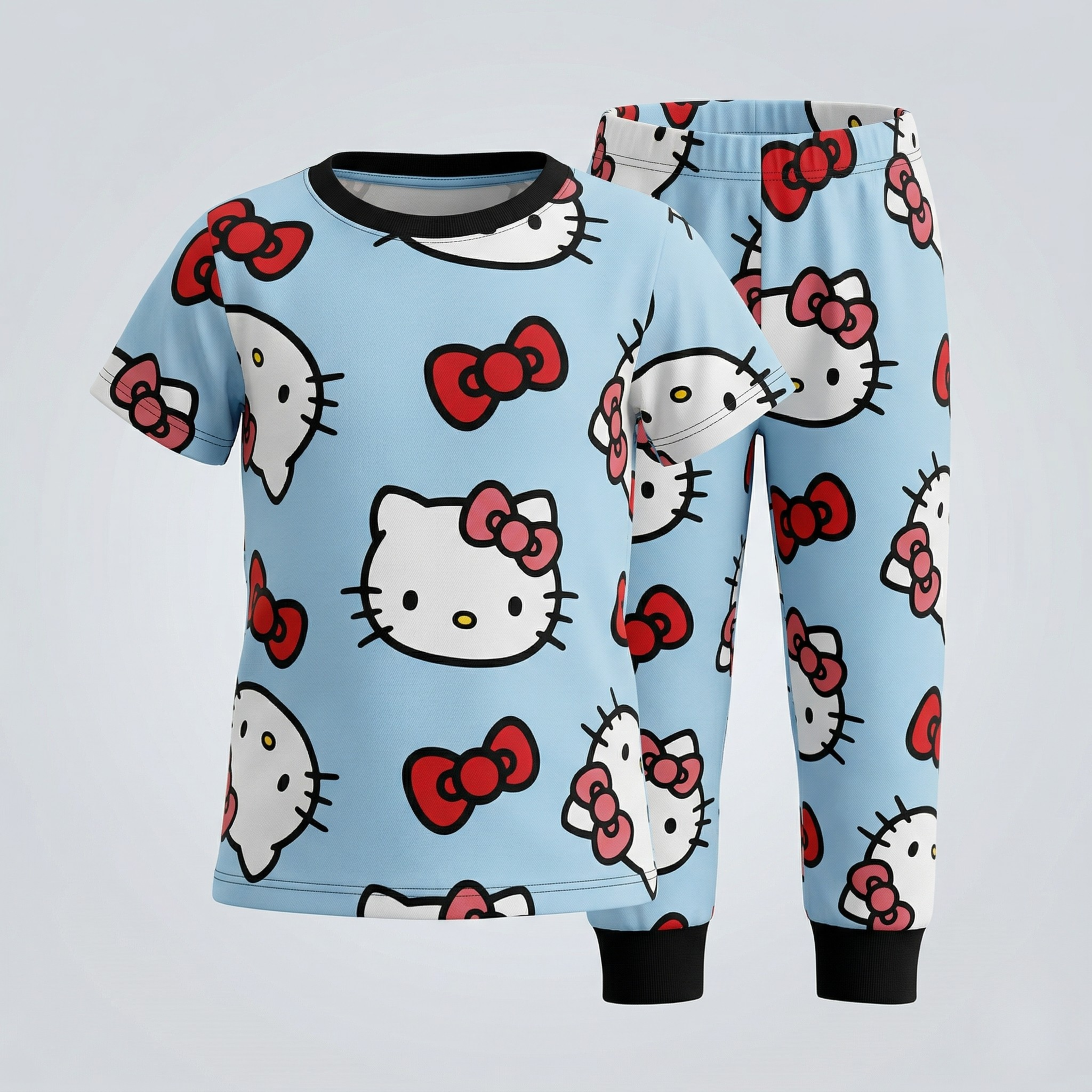 Kitty Blue Kids H/S Pajamas