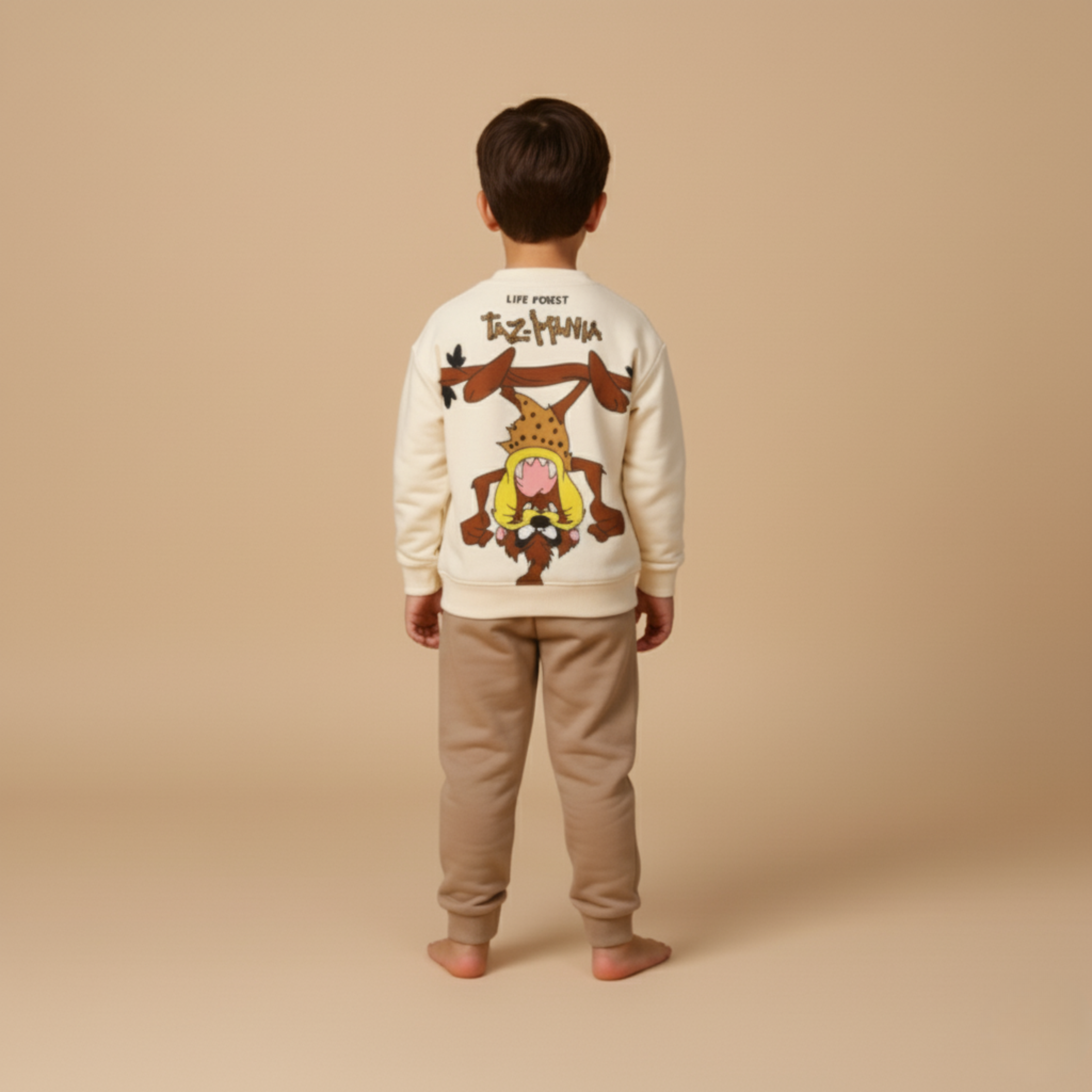 بيجامة كات ماري الوردية بأكمام طويلة (بنات)