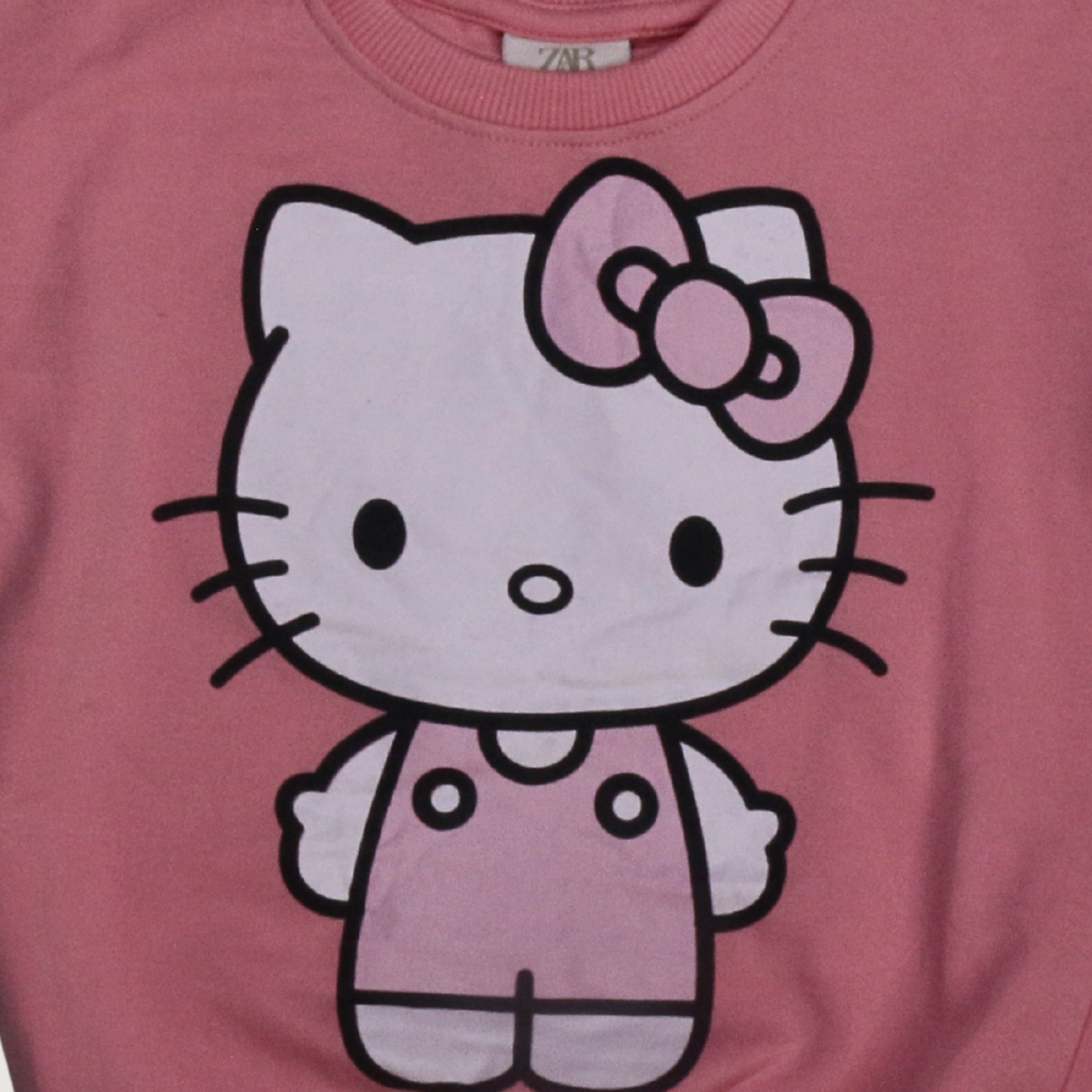 بيجامة كات ماري الوردية بأكمام طويلة (بنات)