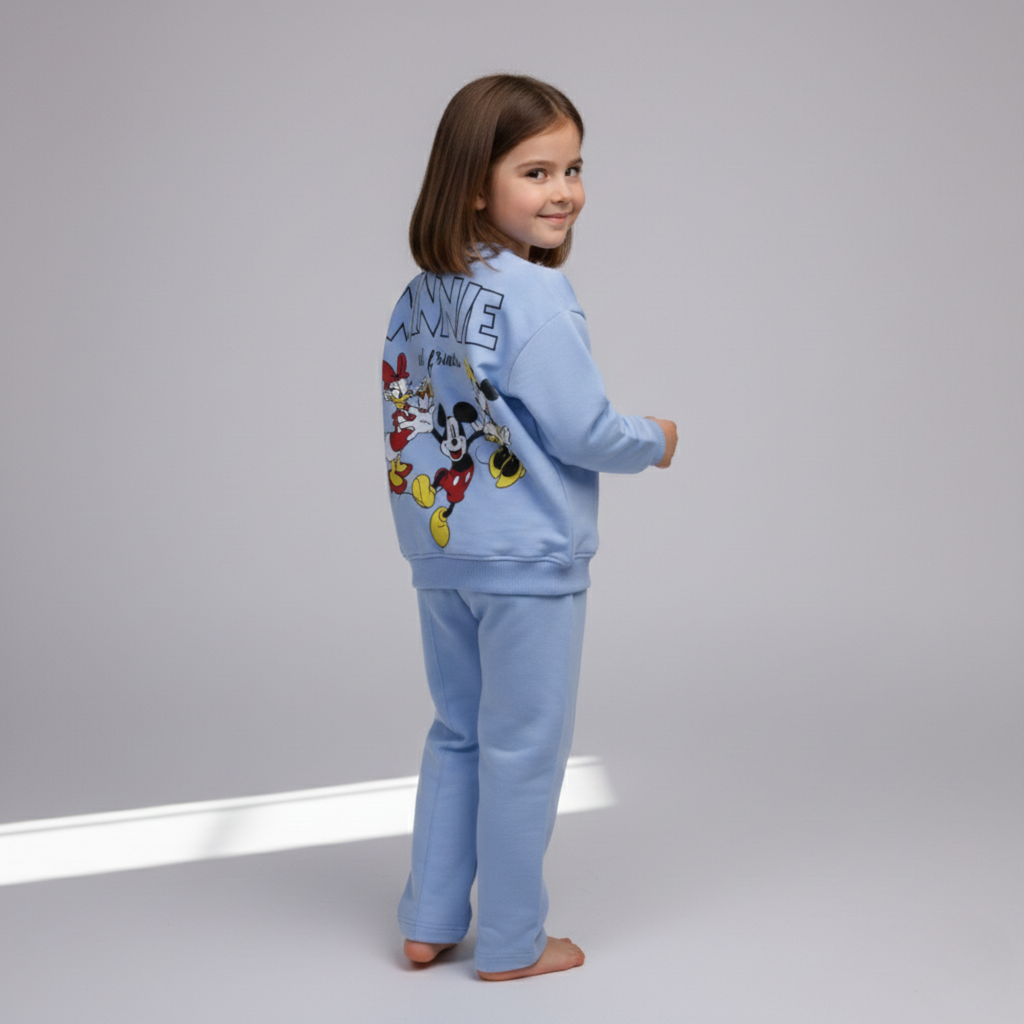 Minnie Blue Long-Sleeves Pajamas (Girls)