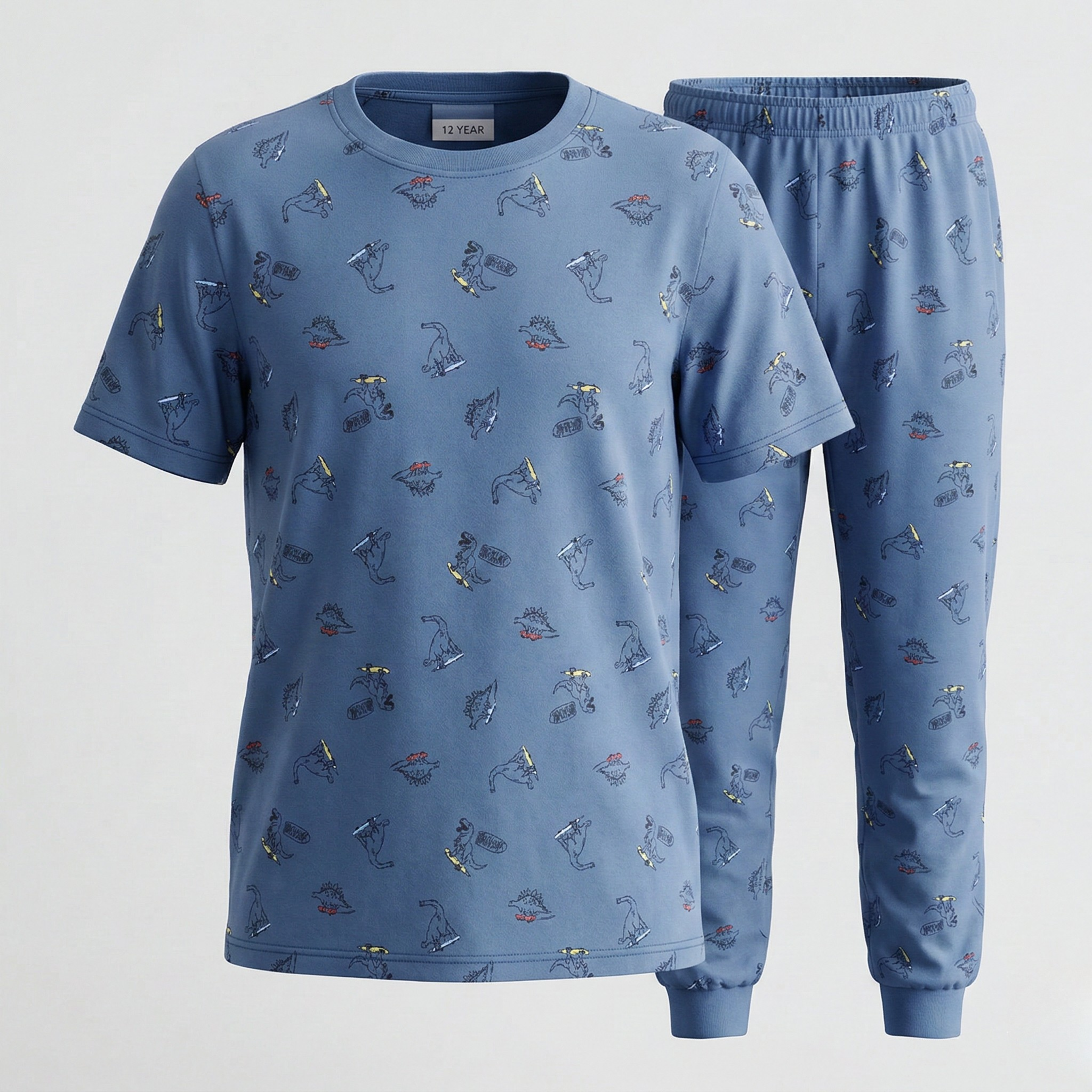 Dinosaur Blue L/S Pajamas