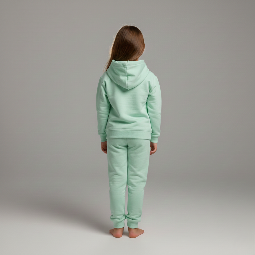 بيجامة كات ماري الوردية بأكمام طويلة (بنات)