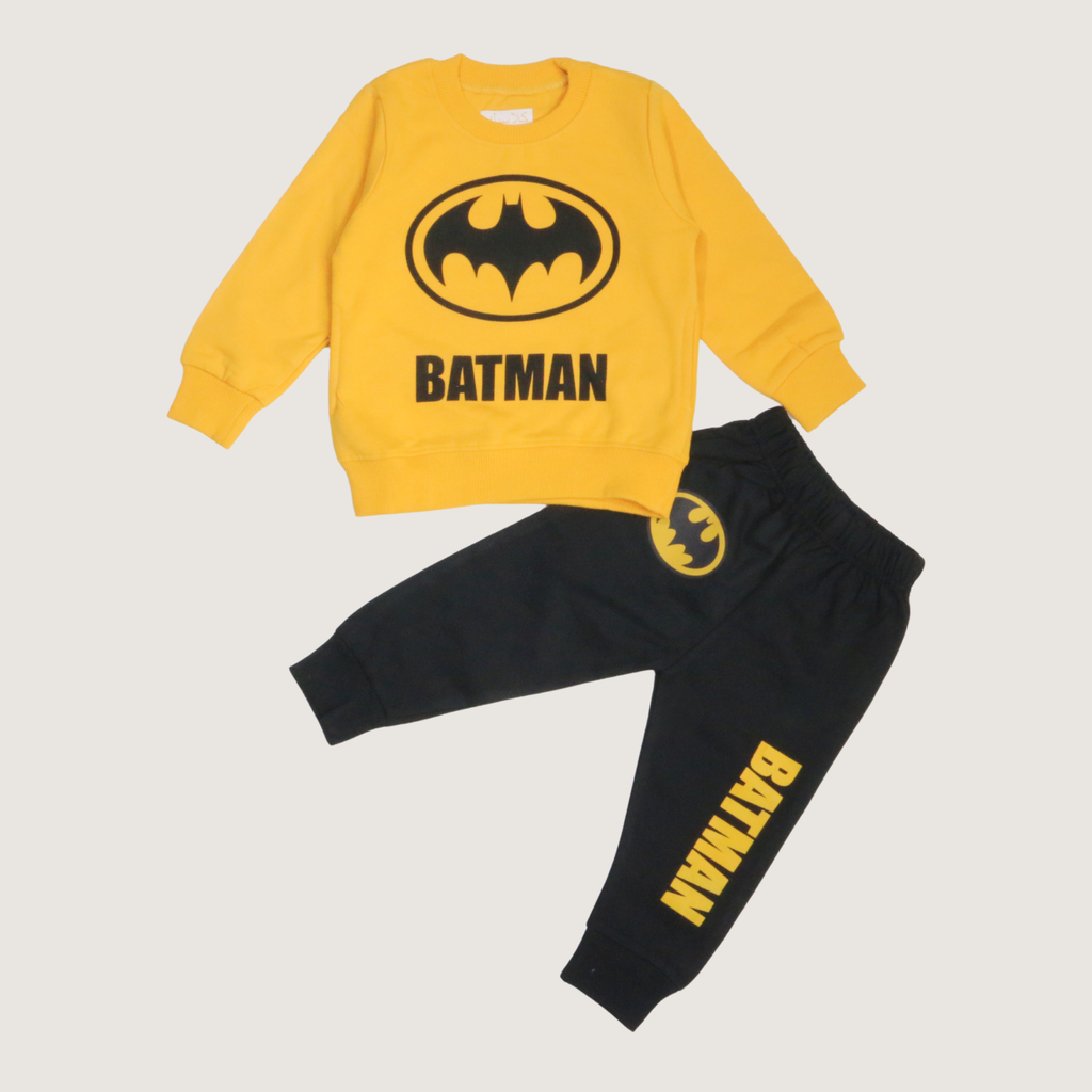 CLASSIC - Batman Yellow Long-Sleeves Fleece Pajamas (Boys)