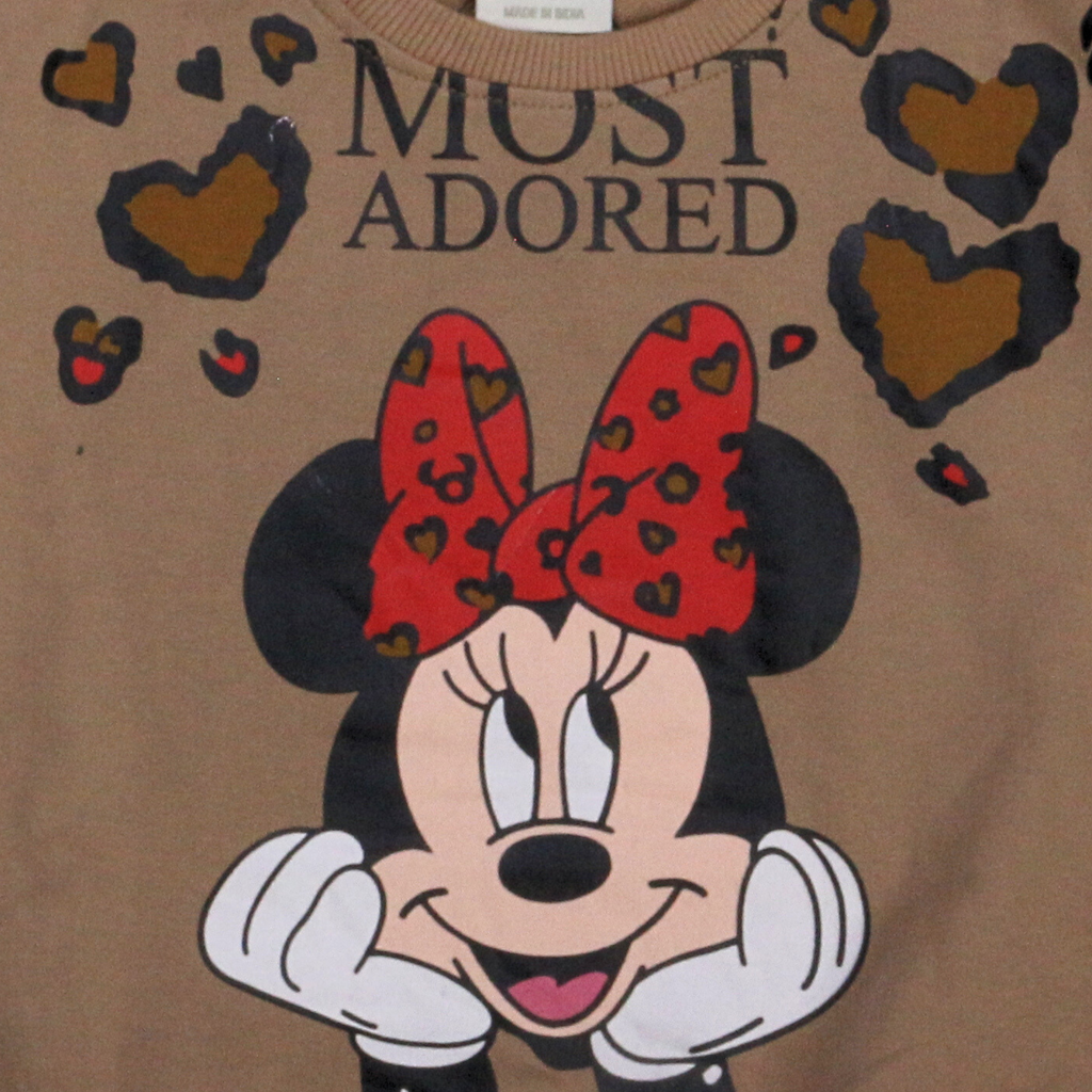 بيجامة كات ماري الوردية بأكمام طويلة (بنات)