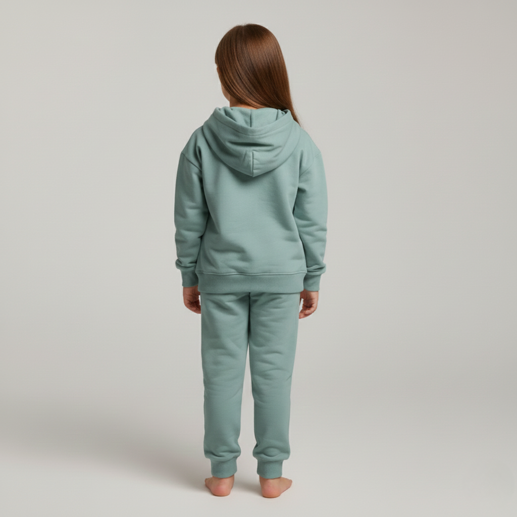 بيجامة كات ماري الوردية بأكمام طويلة (بنات)