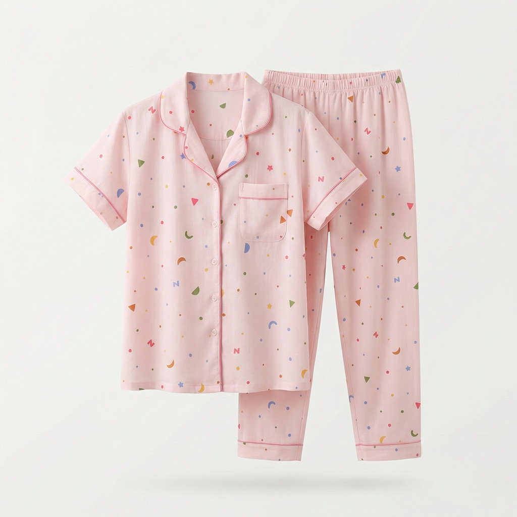 Womens Cotton Pyjama Set 707338