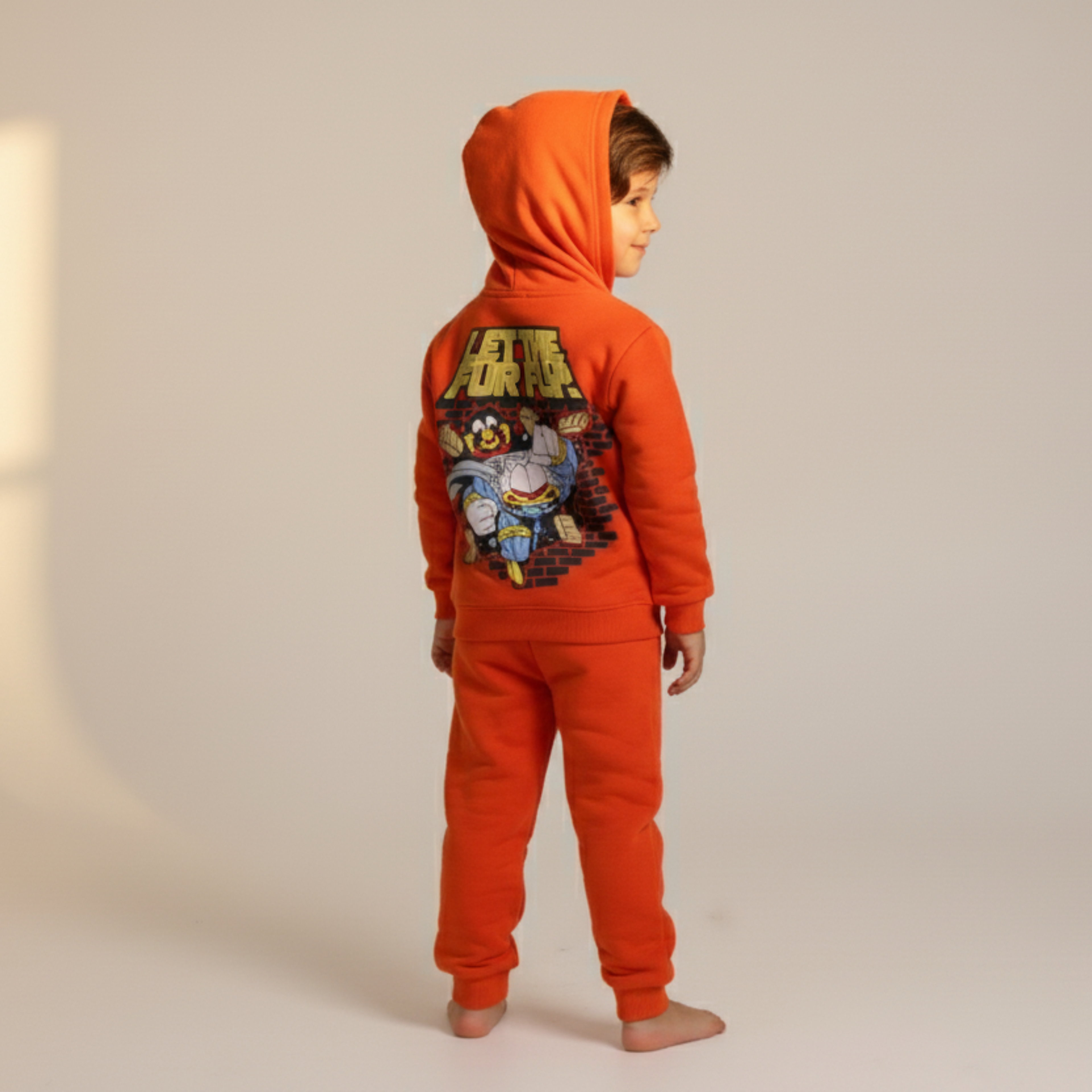 بيجامة كات ماري الوردية بأكمام طويلة (بنات)