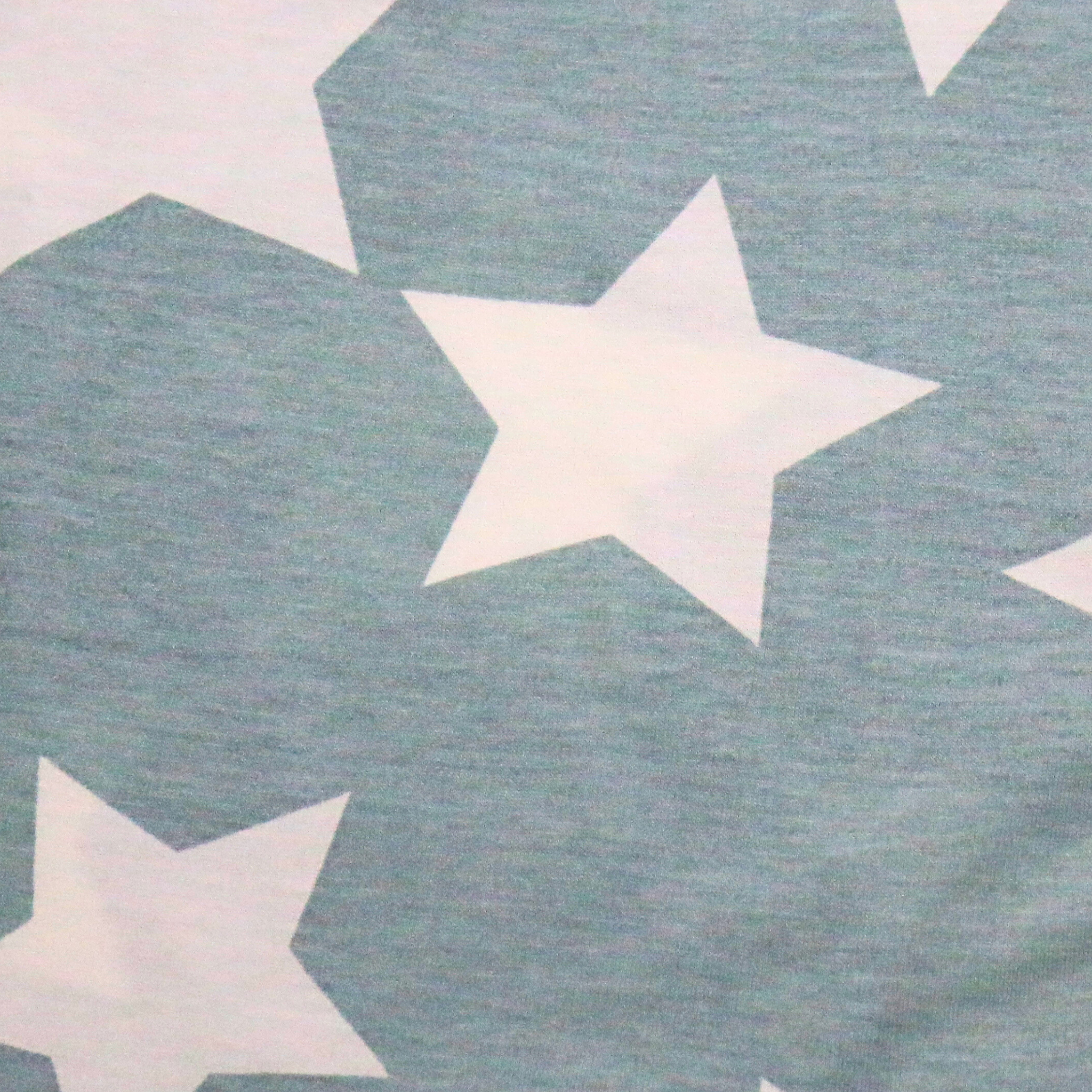Pattern of white stars on a textured blue background