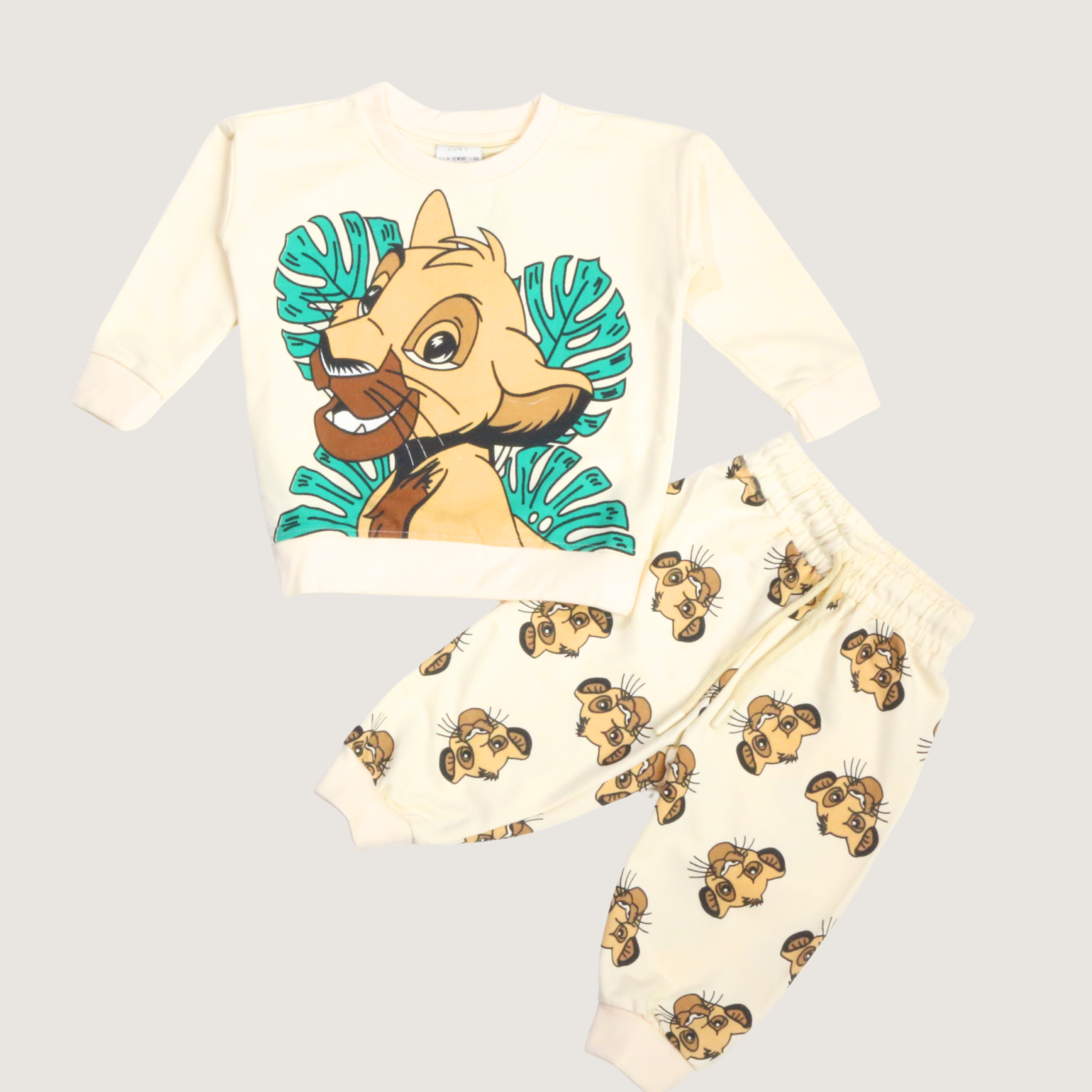 بيجامة كات ماري الوردية بأكمام طويلة (بنات)