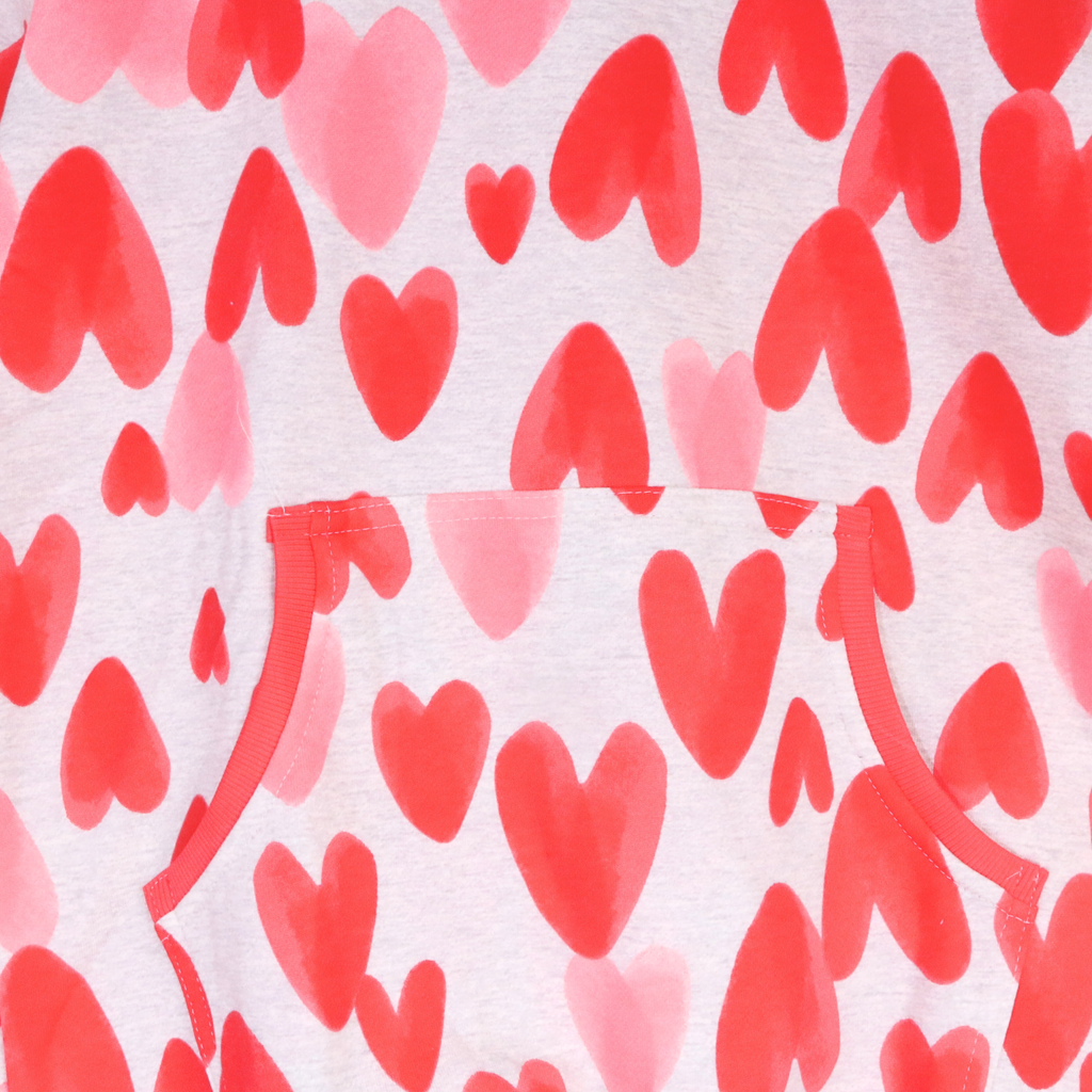 بيجامات قلوب بيضاء نسائية