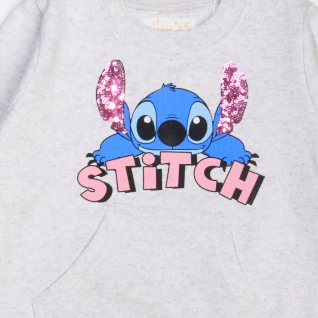 بيجامة كات ماري الوردية بأكمام طويلة (بنات)