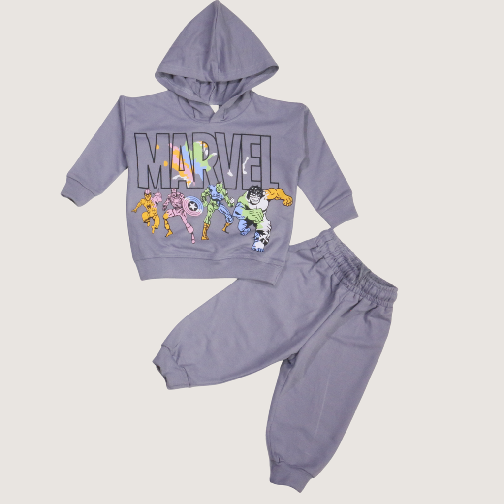 بيجامة كات ماري الوردية بأكمام طويلة (بنات)