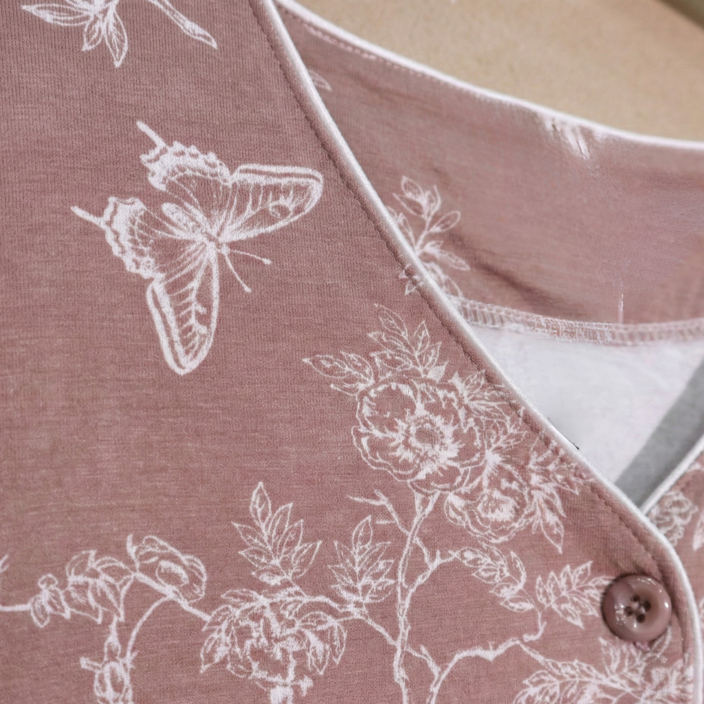 Womens Silk Pajama 2 Pcs Set 8110