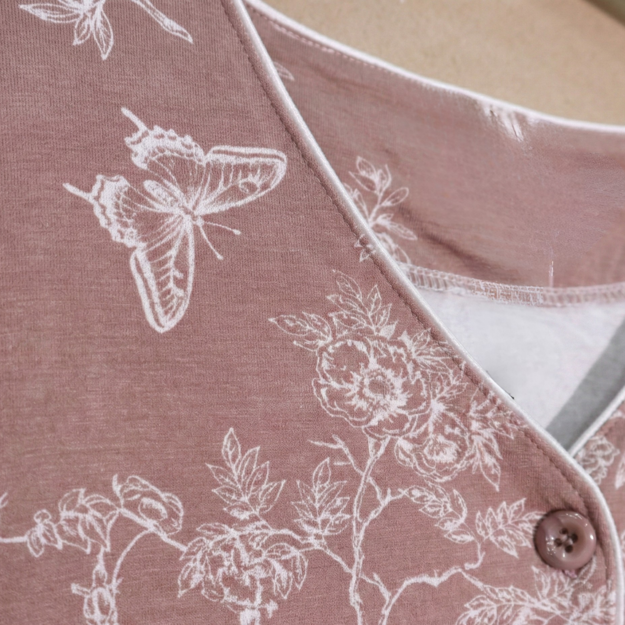 Womens Silk Pajama 2 Pcs Set 8110