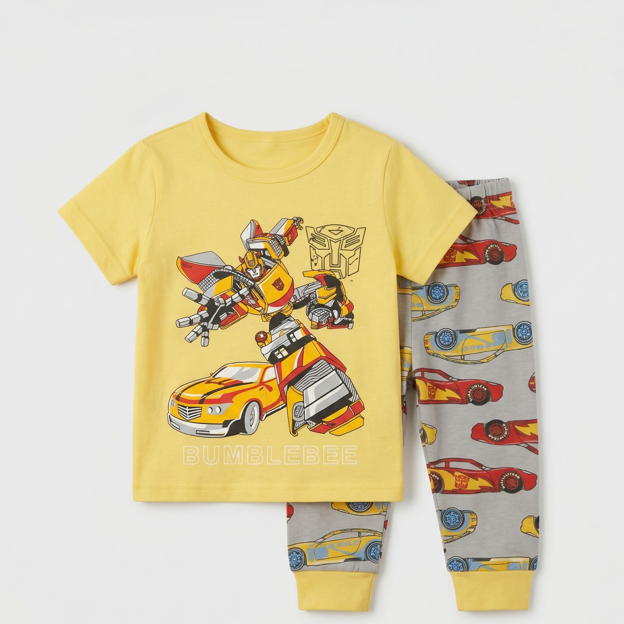 Transformer Yellow Kids H\S Pajamas