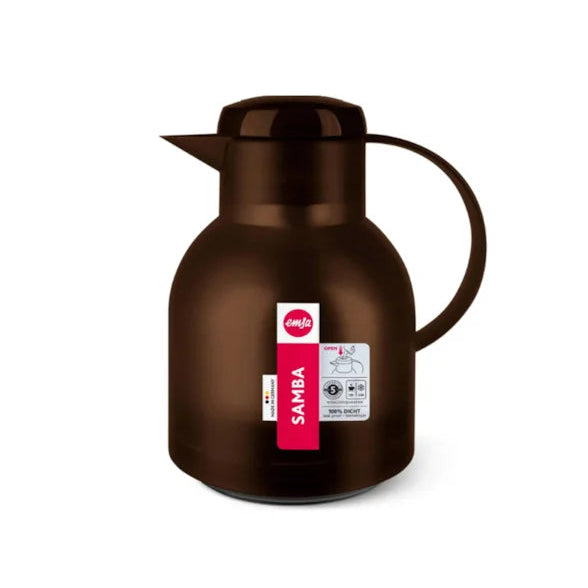 Dark brown thermos 1 liter Samba EMSA HEM5193