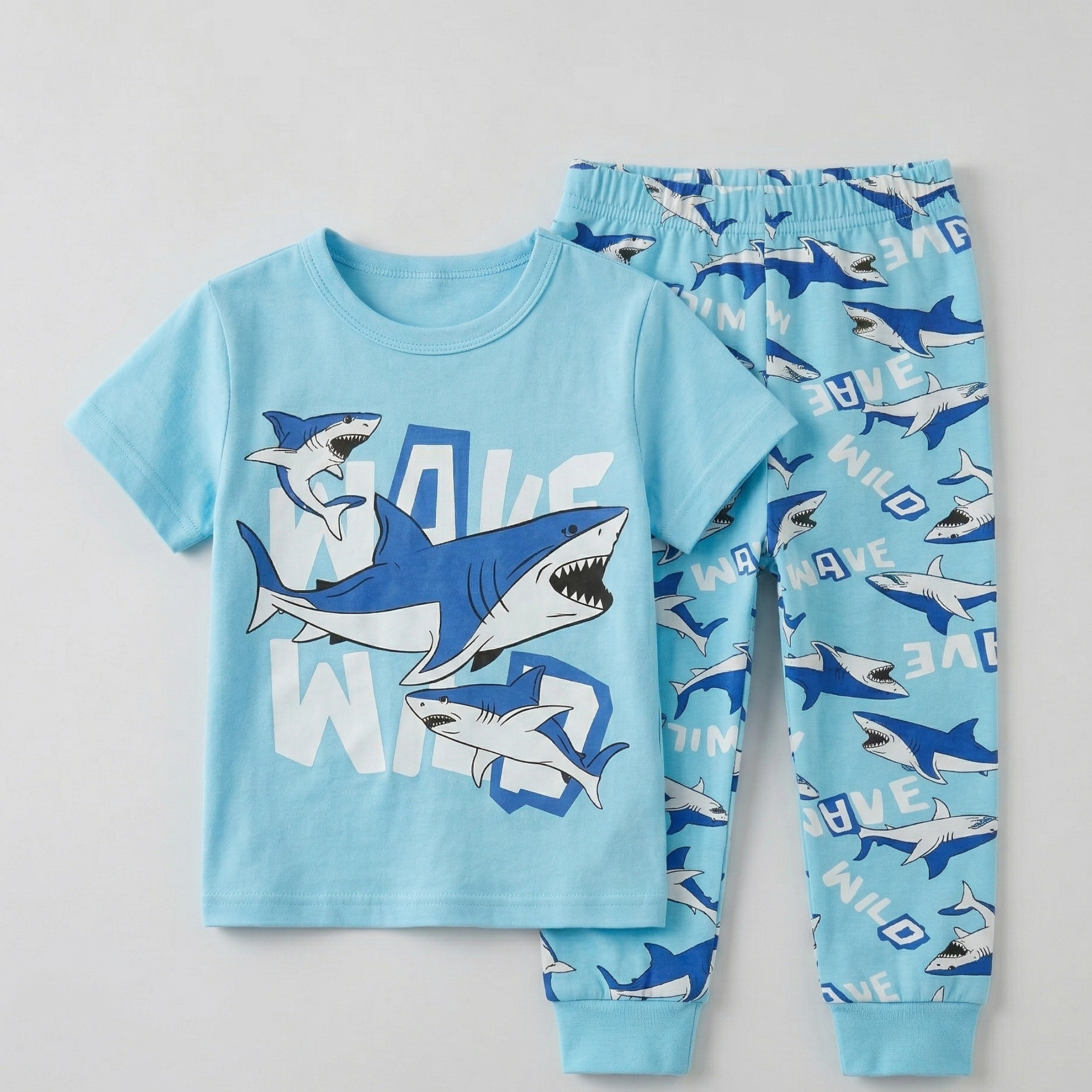 Wave Shark Kids H\S Pajamas