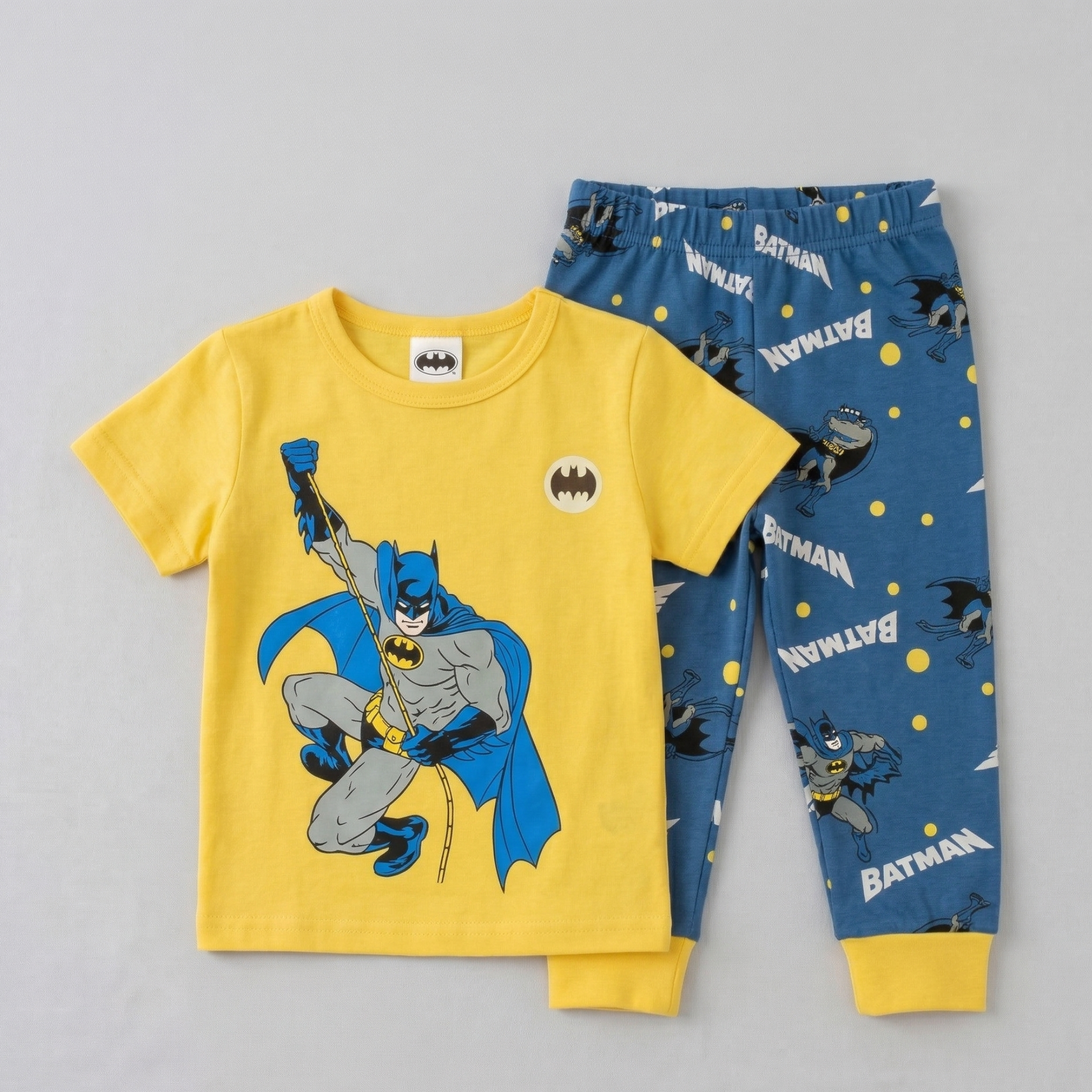Batman Yellow Kids H\S Pajamas