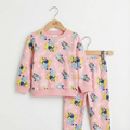 Bluey Dog Pink Thermal Long-Sleeves Pajamas (Girls)