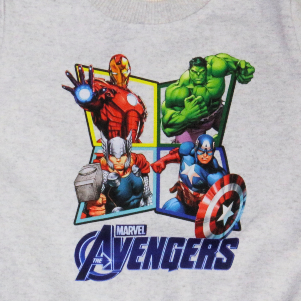 CLASSIC - Avengers Gray Long-Sleeves Fleece Pajamas (Boys)
