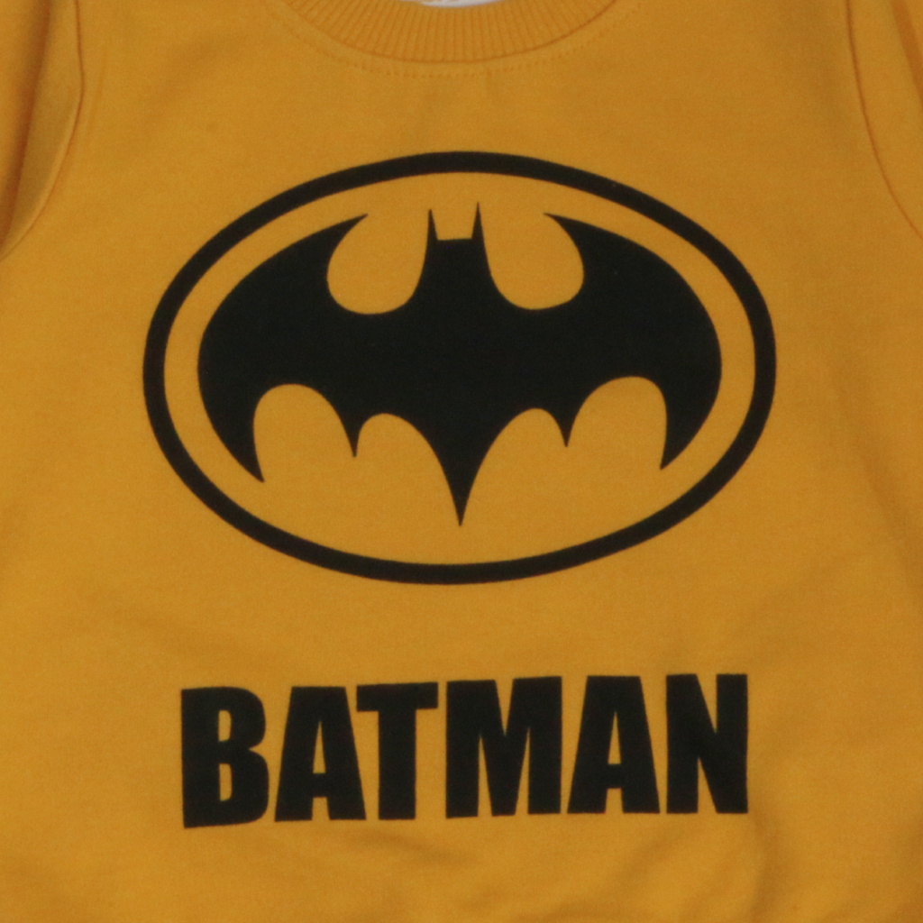 CLASSIC - Batman Yellow Long-Sleeves Fleece Pajamas (Boys)