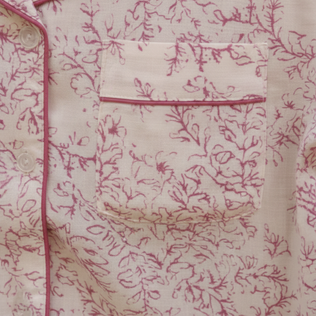 Womens Cotton Pyjama Set 707336