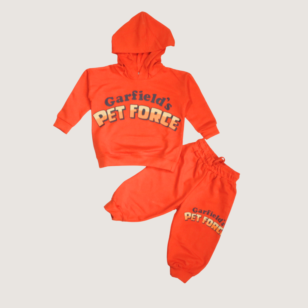 بيجامة كات ماري الوردية بأكمام طويلة (بنات)