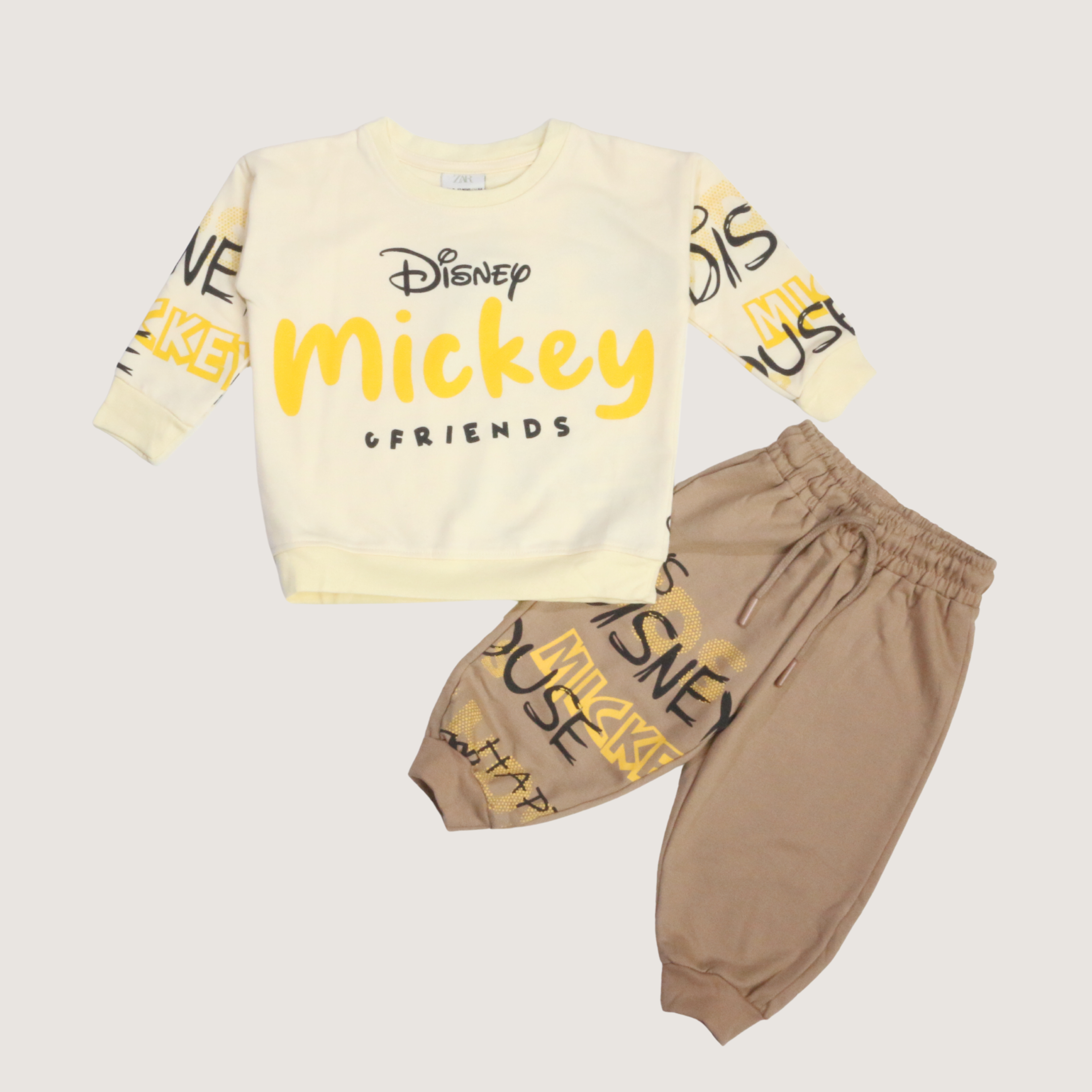 بيجامة كات ماري الوردية بأكمام طويلة (بنات)