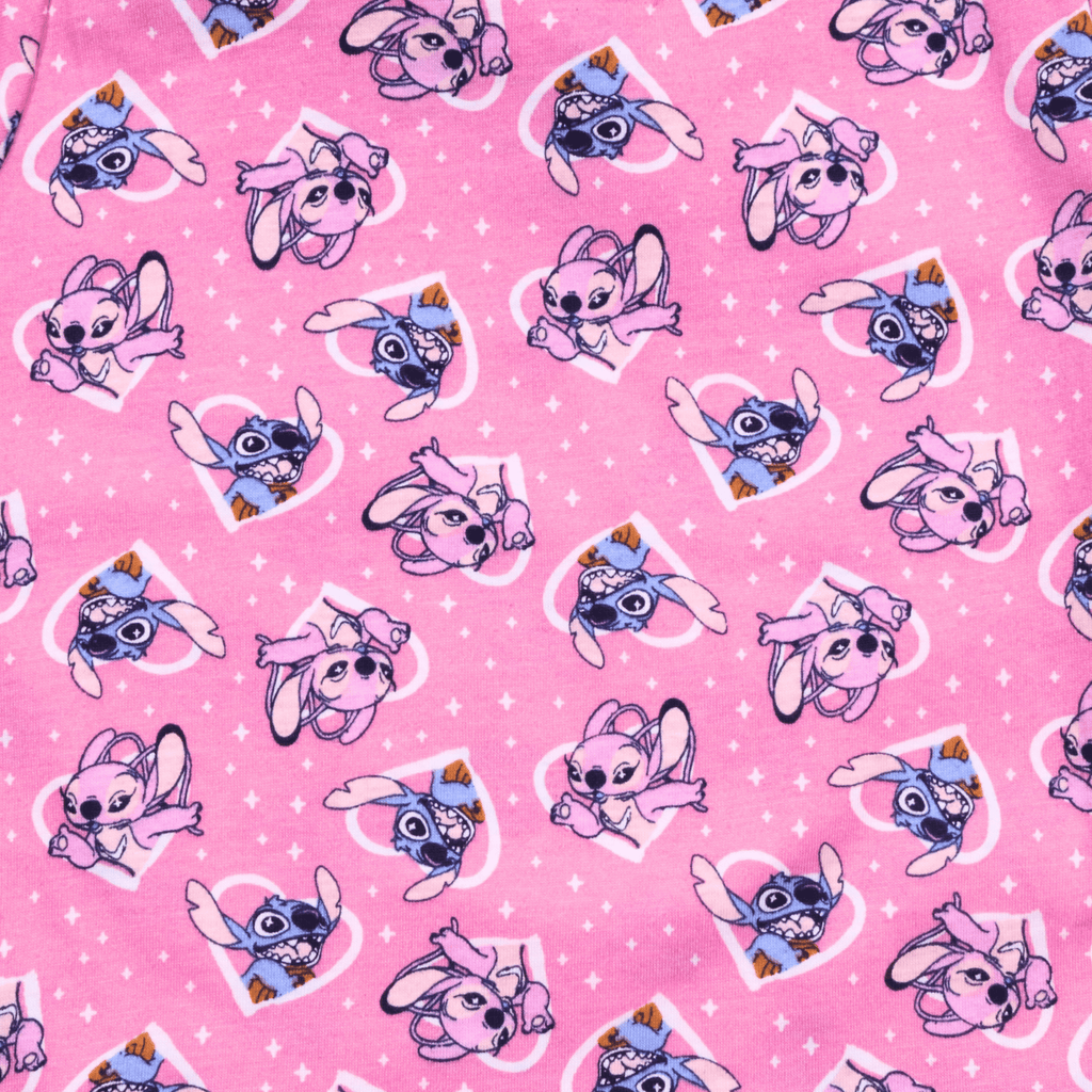 بيجامة كات ماري الوردية بأكمام طويلة (بنات)