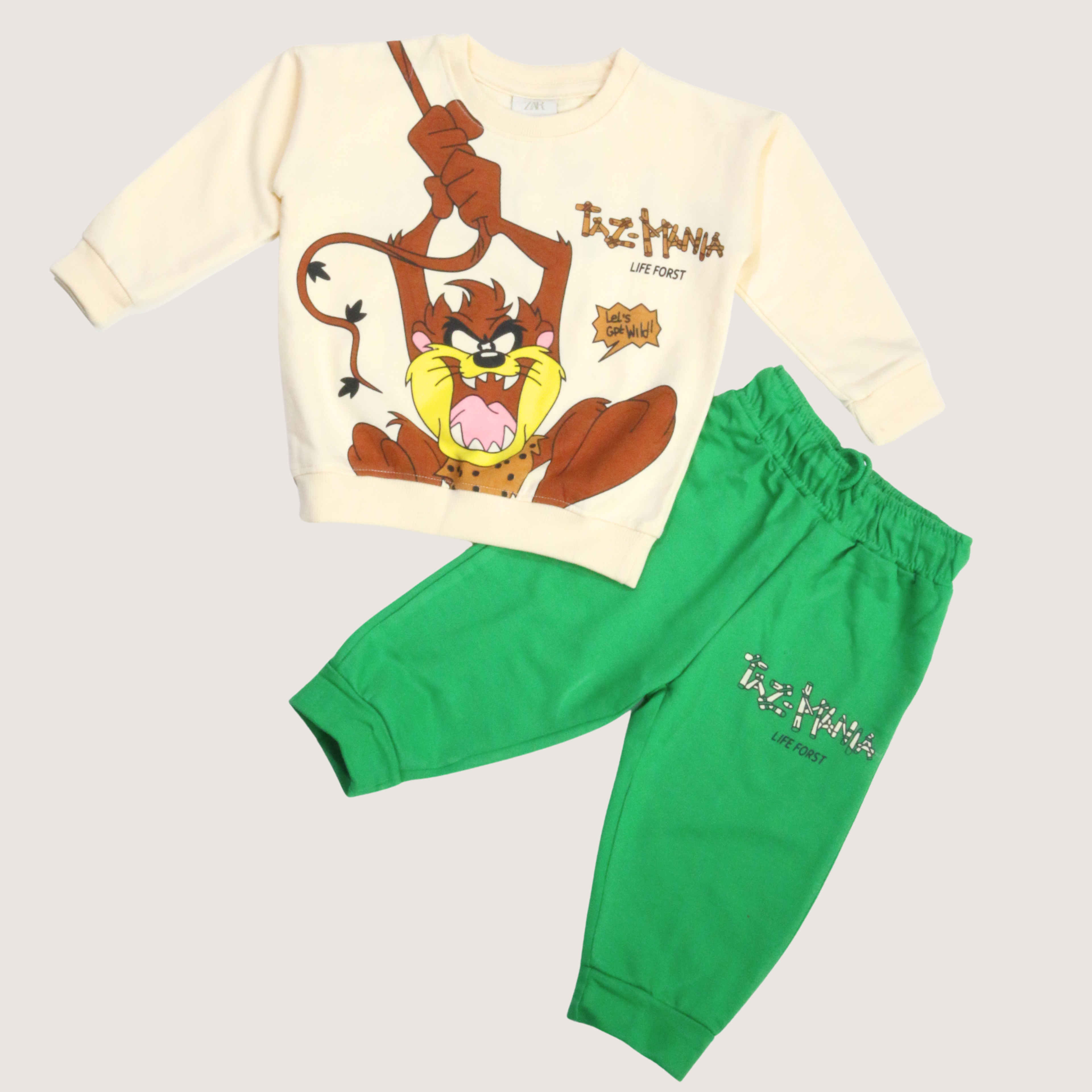 بيجامة كات ماري الوردية بأكمام طويلة (بنات)