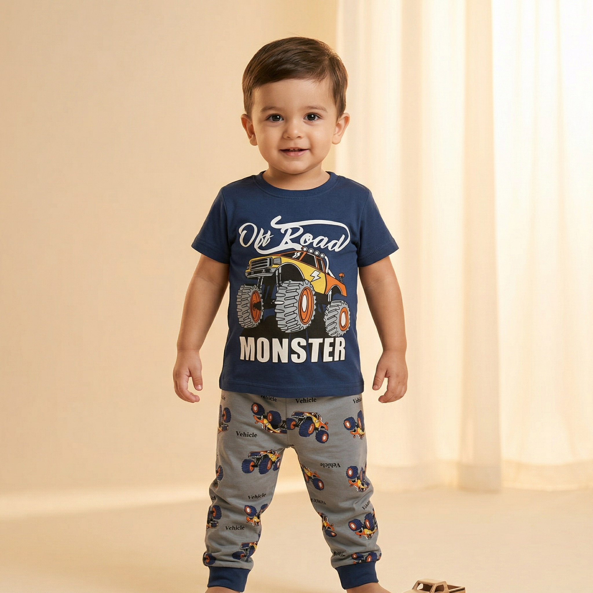 Offroad Blue Kids H\S Pajamas