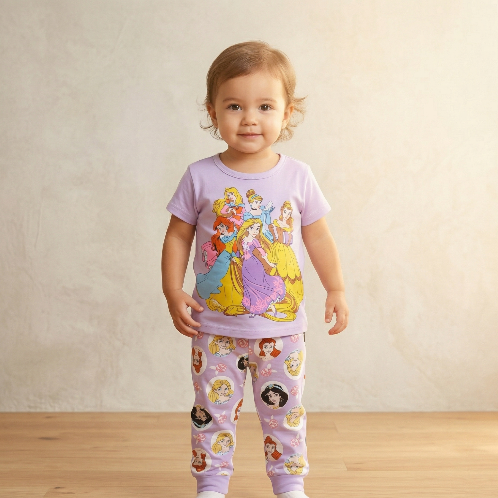 Princess Purple Kids H\S Pajamas