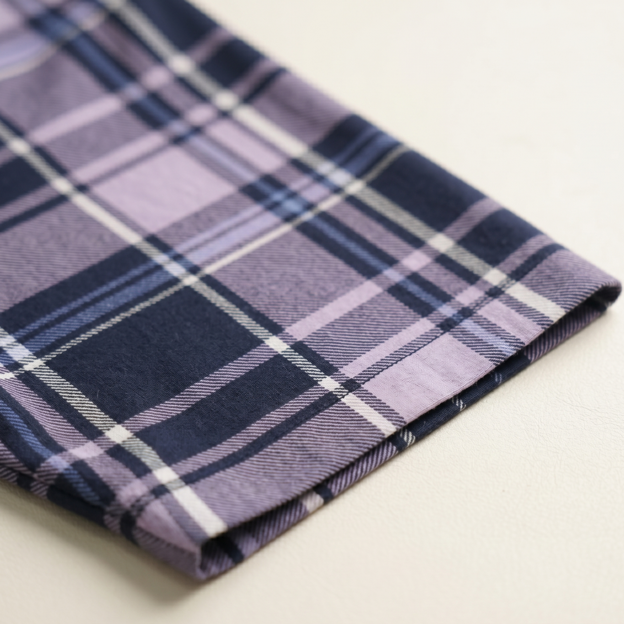 Checks Purple Womens Middi