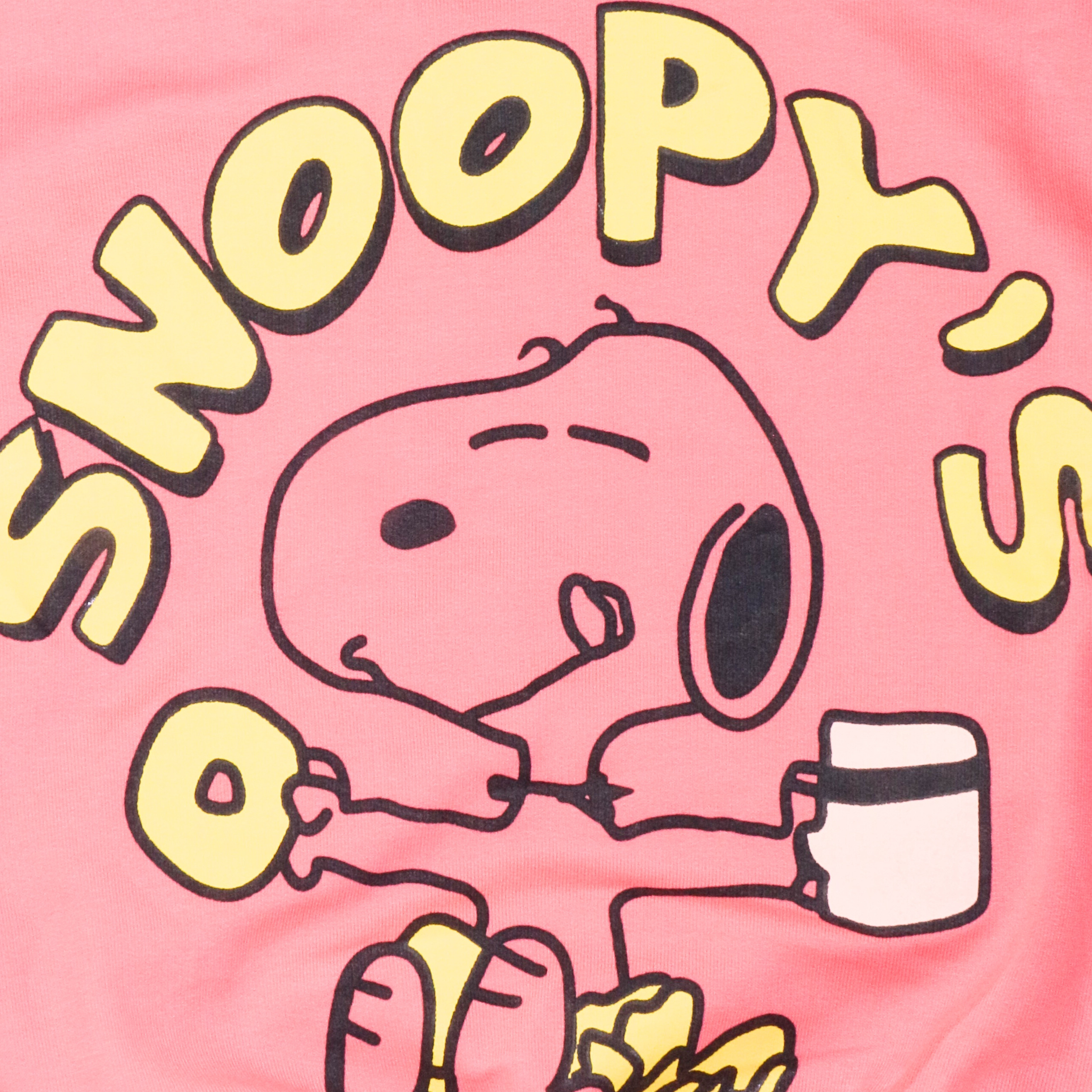 بيجامة كات ماري الوردية بأكمام طويلة (بنات)