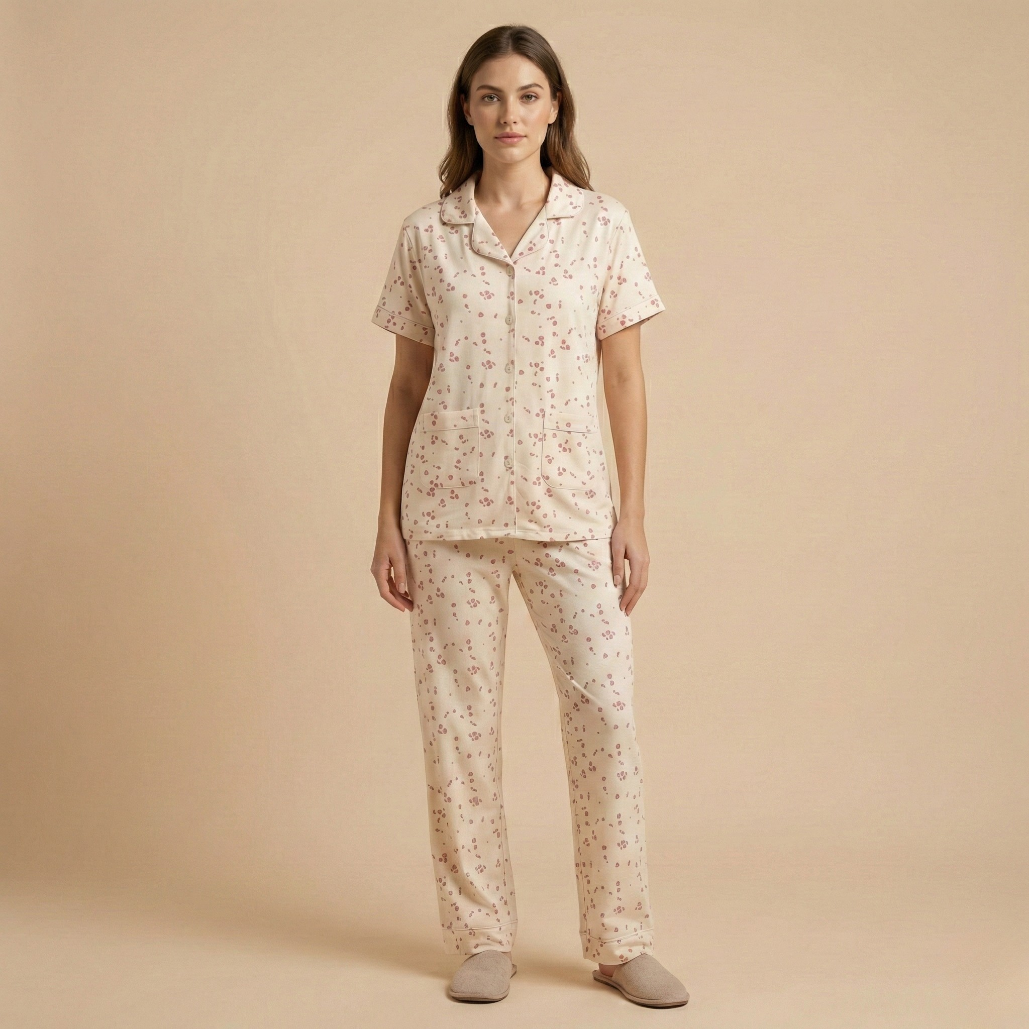 Womens Cotton Pyjama Set Jumbo 707306-M