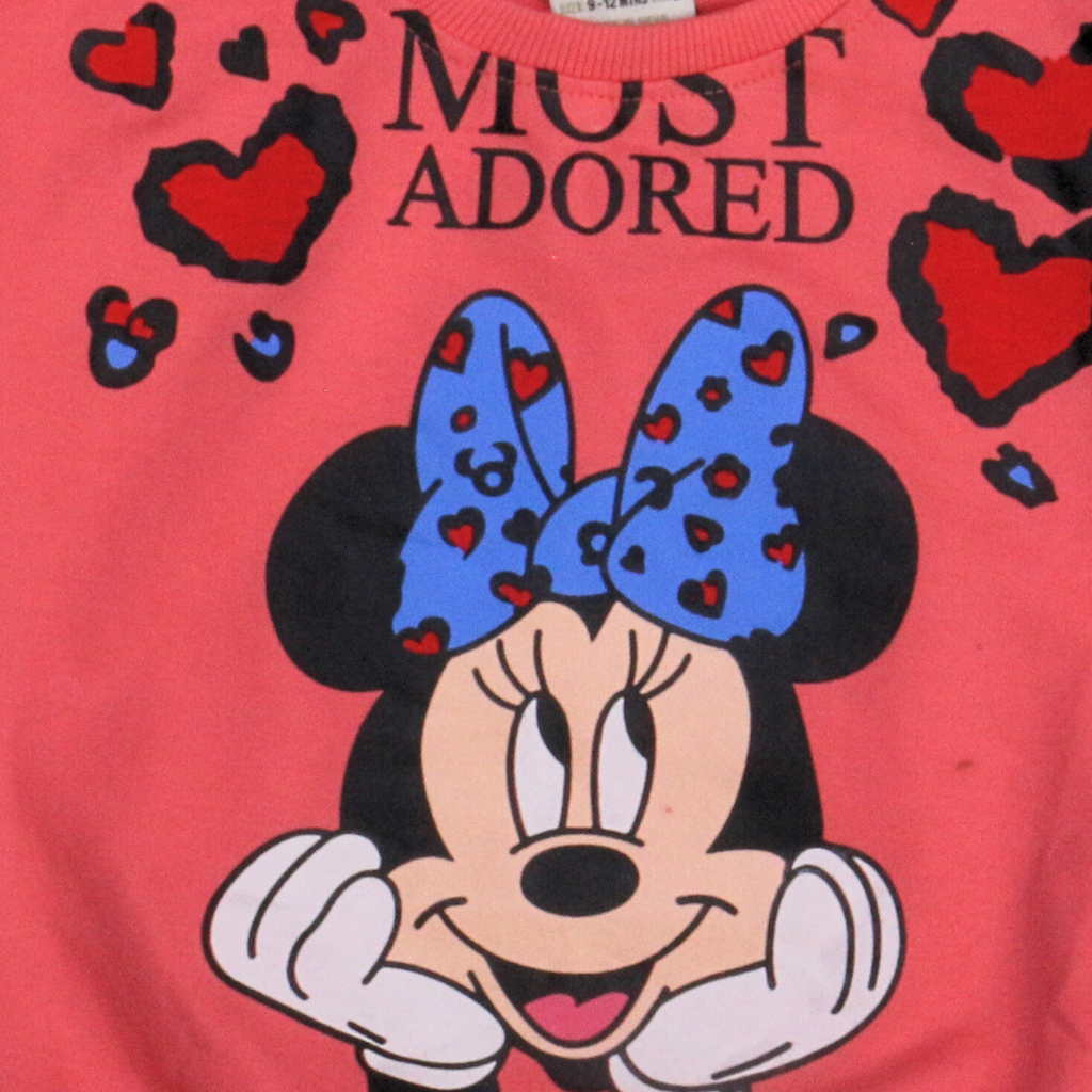 بيجامة كات ماري الوردية بأكمام طويلة (بنات)