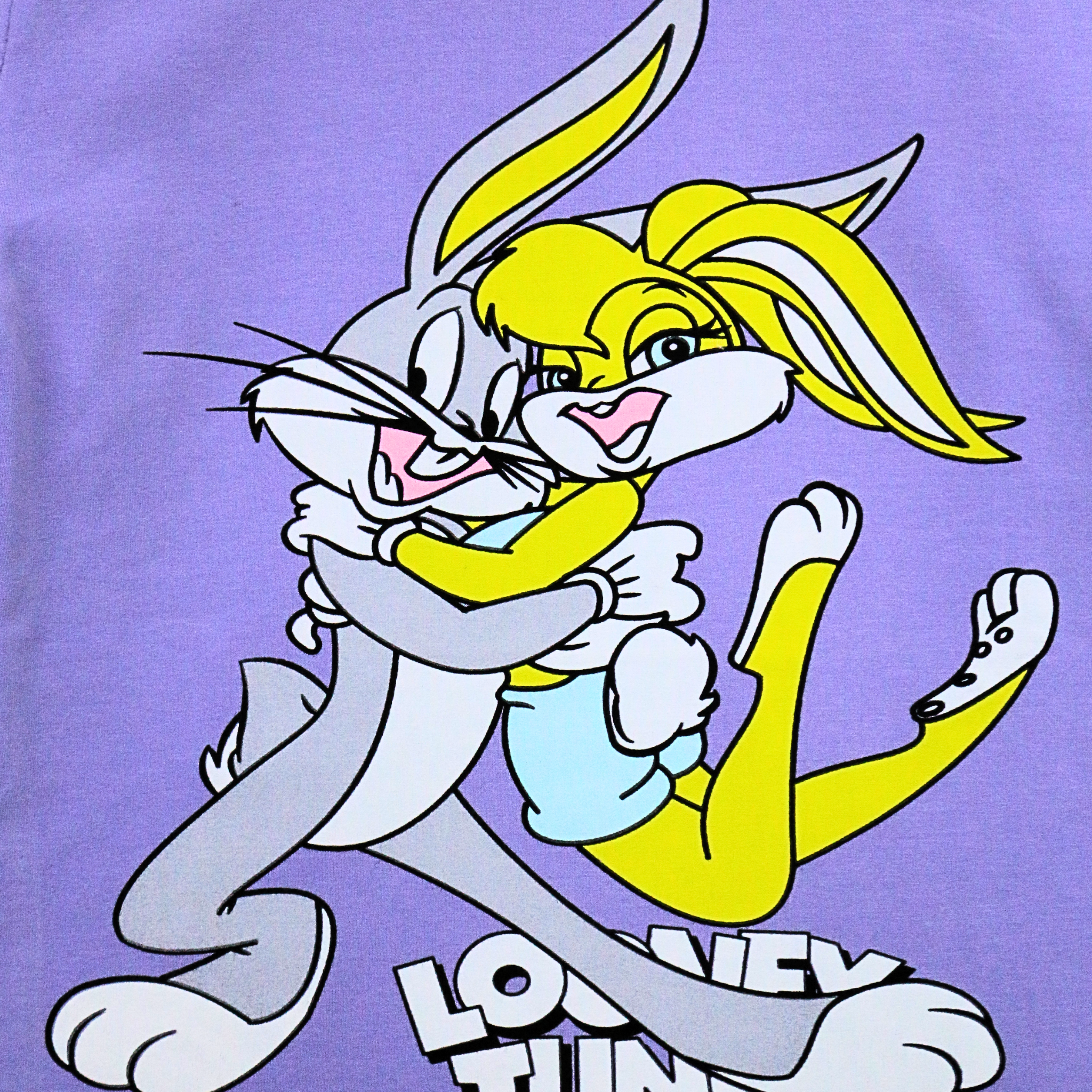 بيجامة أرنب أرجوانية بأكمام طويلة (بنات)