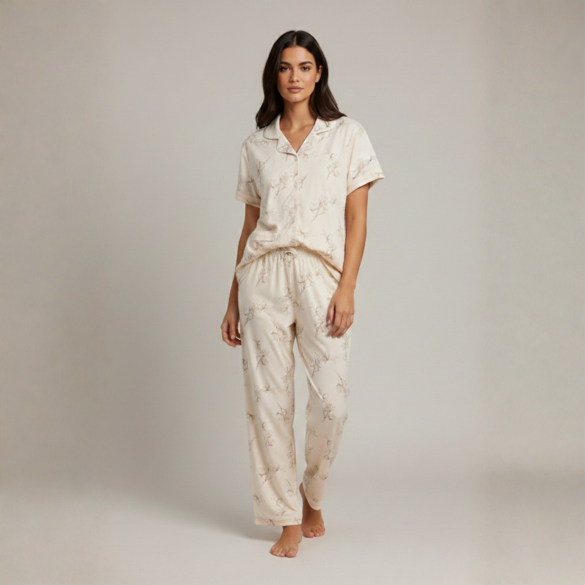 Womens Cotton Pyjama Set 707301