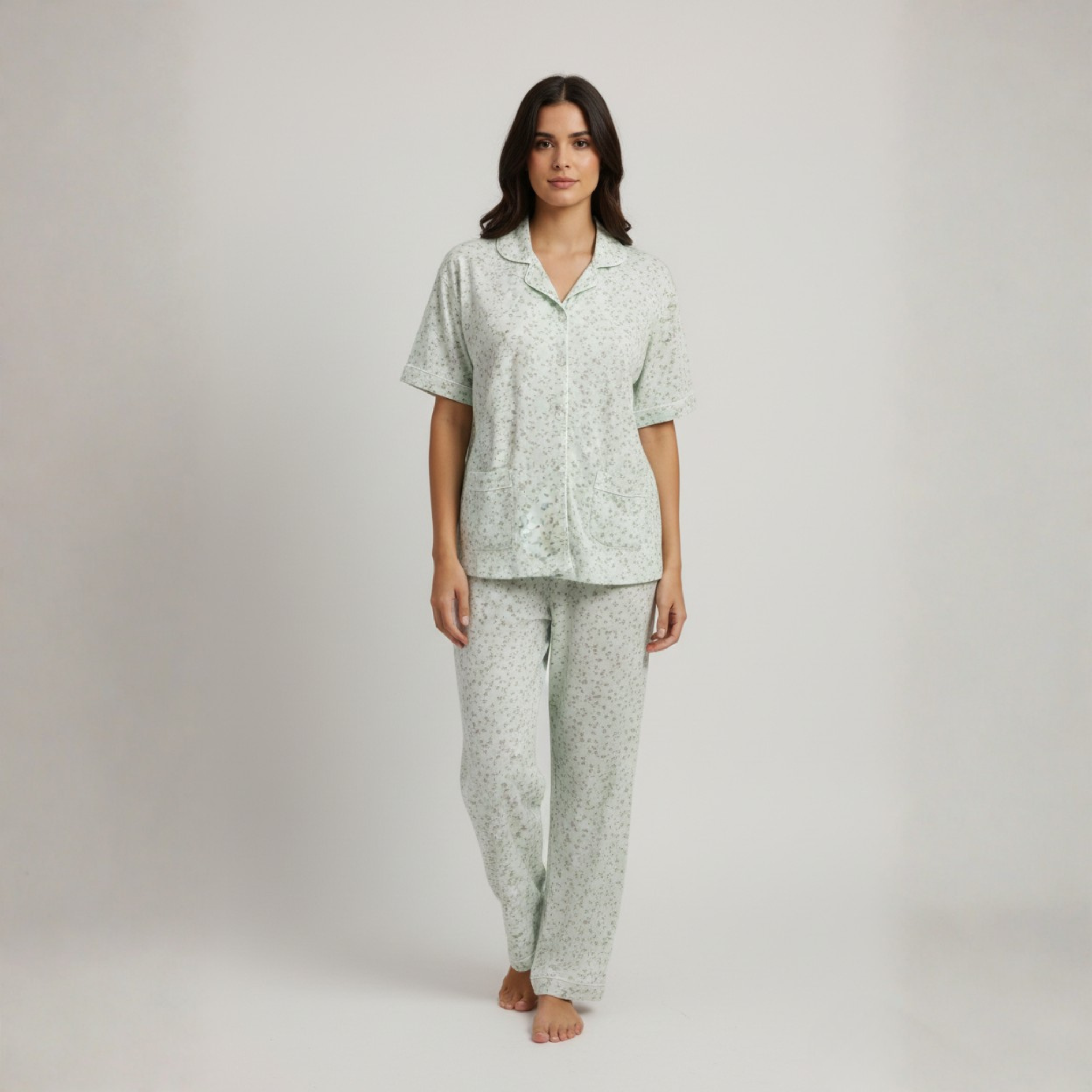 Womens Cotton Pyjama Set Jumbo 707311-M