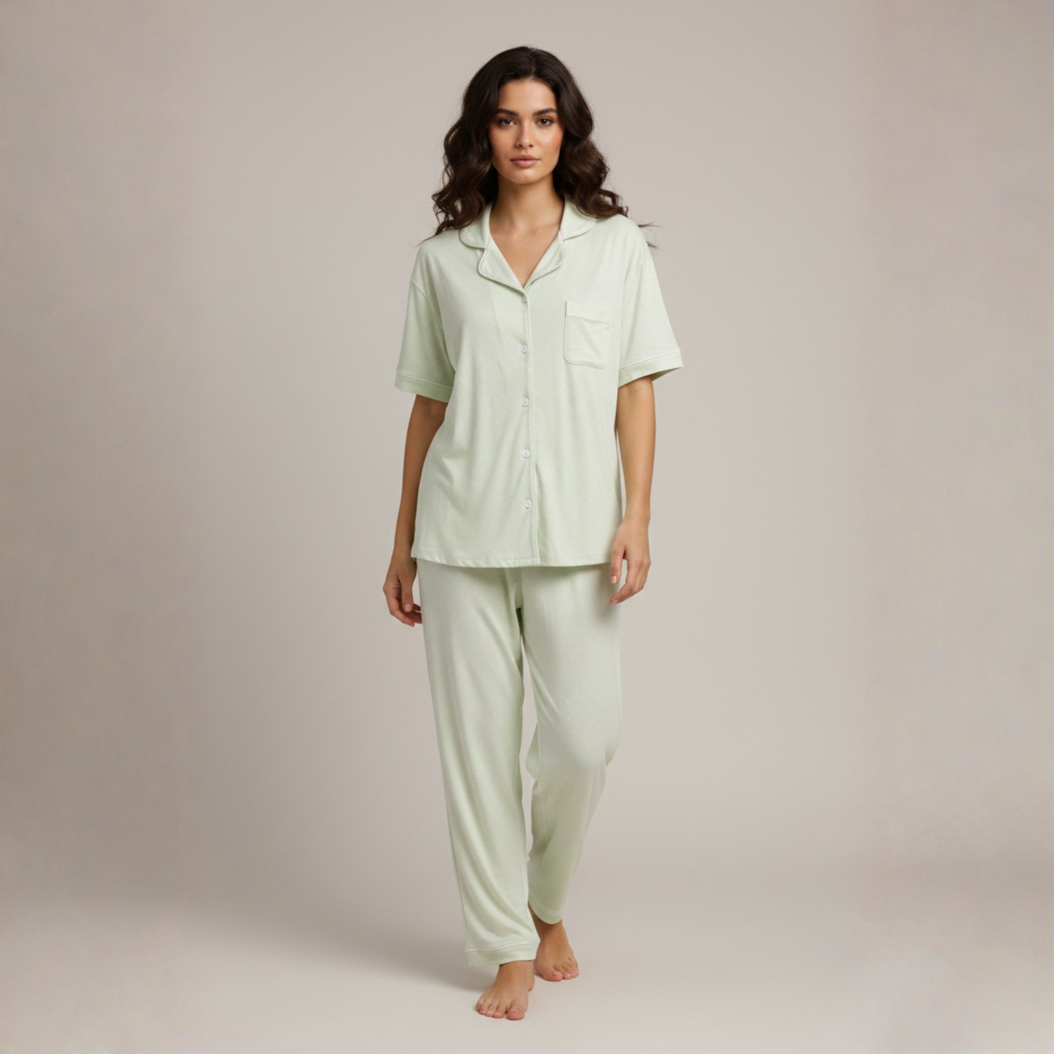 Womens Lycra Cotten Pyjama Set Jumbo 728542